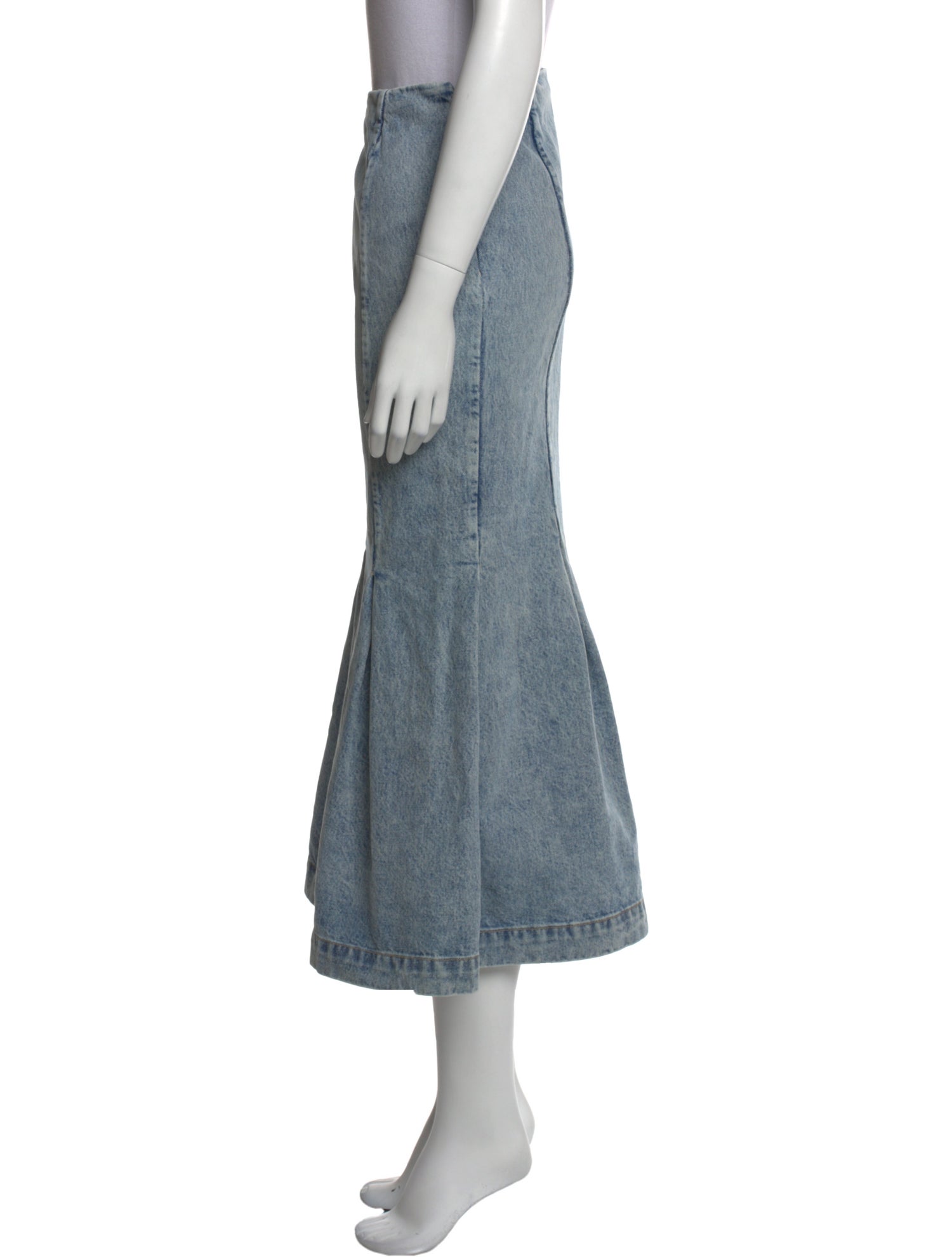 Khaite Pleated Accents Midi Length Skirt