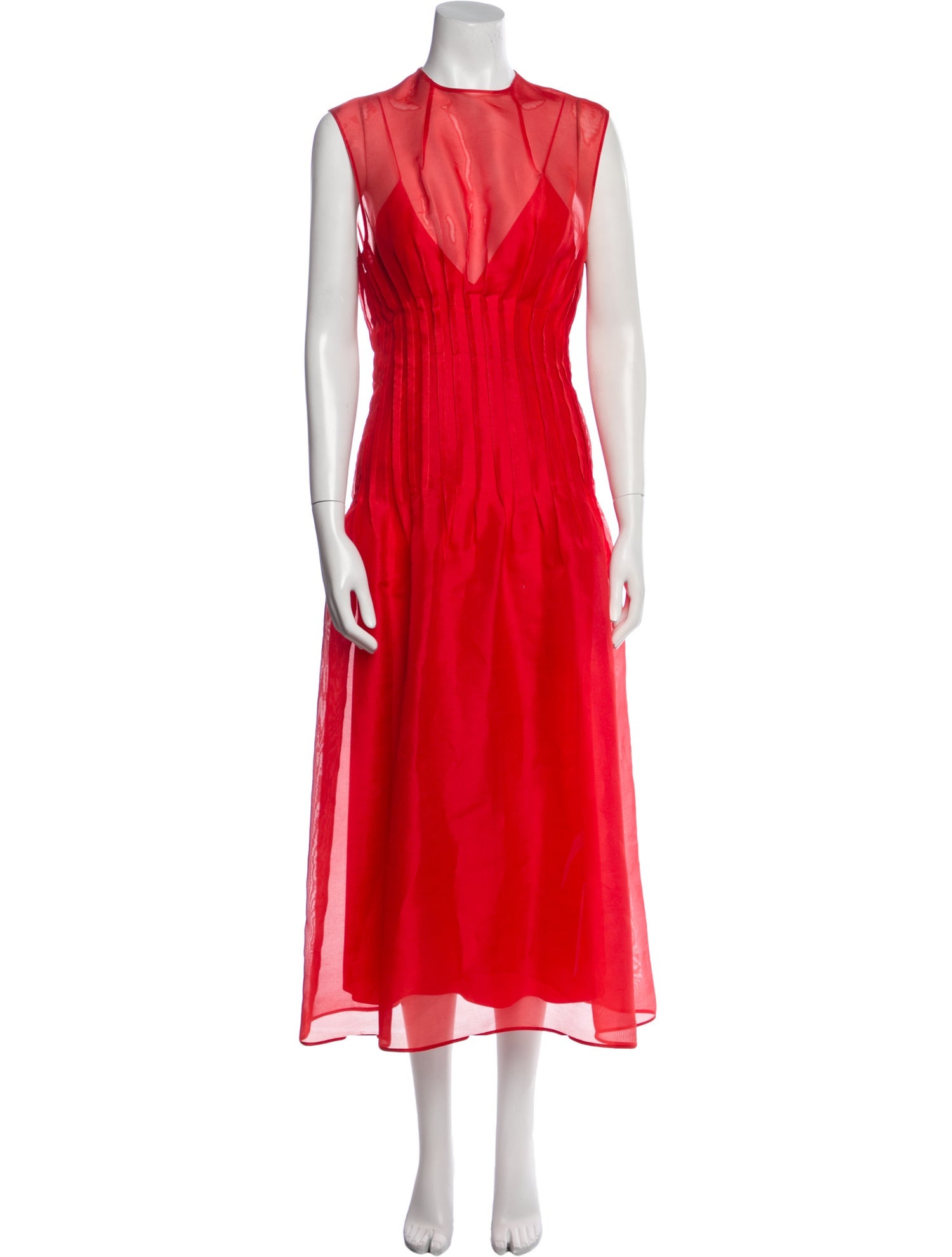 Khaite Crew Neck Knee-Length Dress