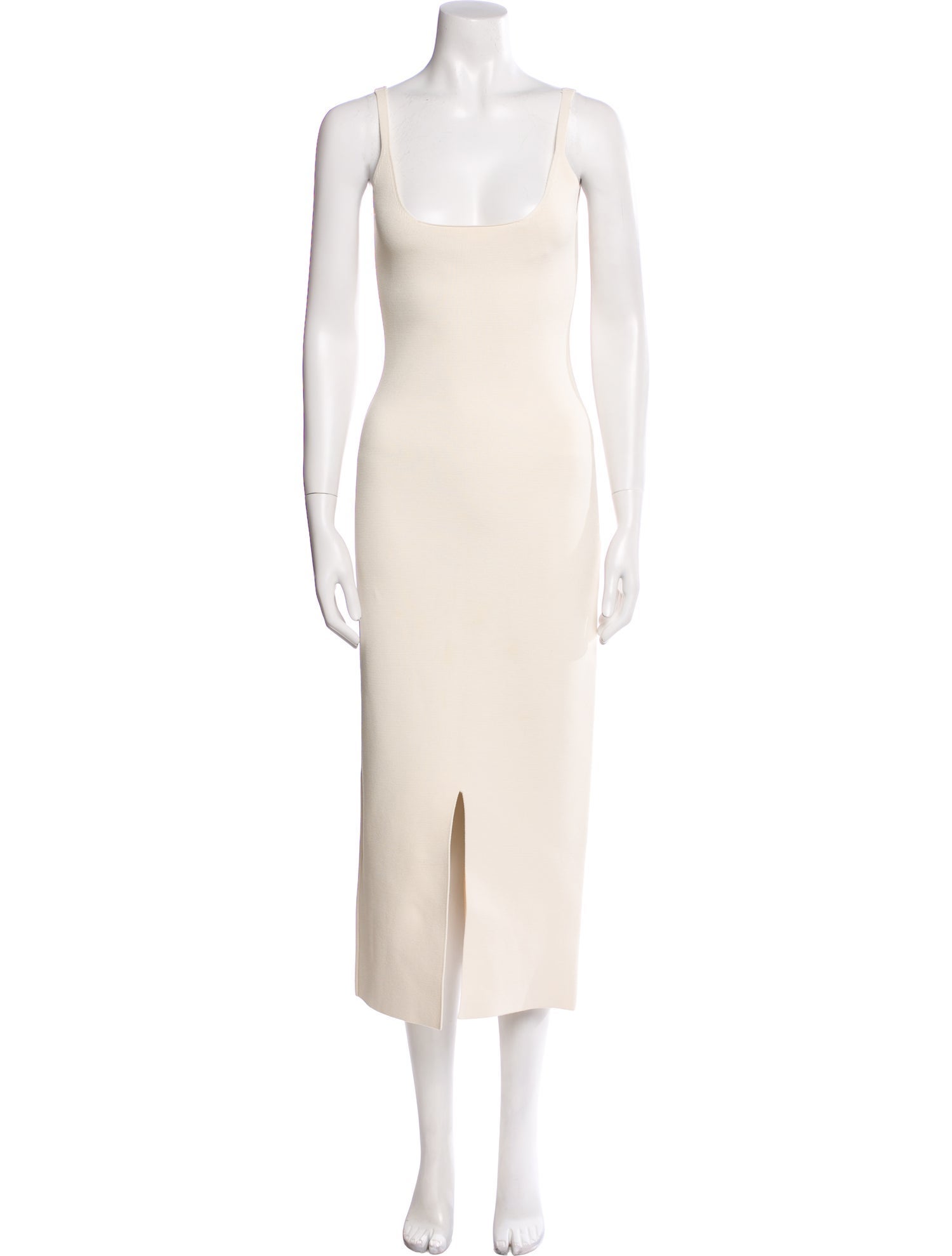 Khaite Square Neckline Midi Length Dress