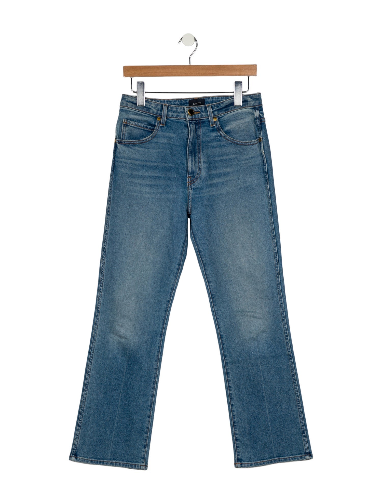 Khaite High-Rise Wide Leg Jeans