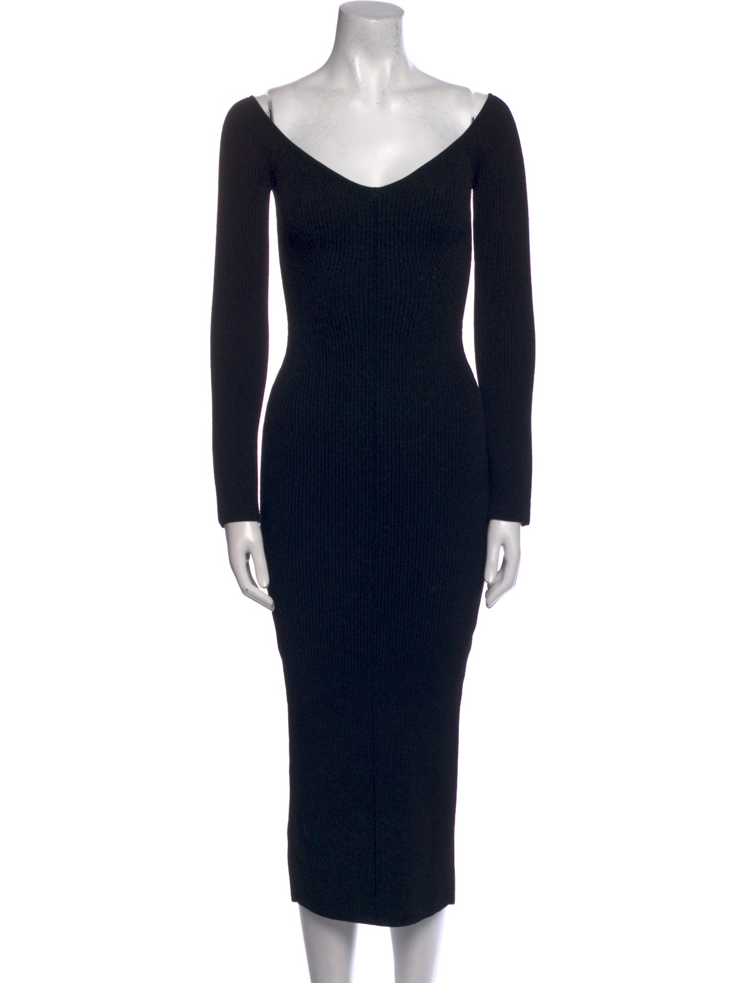 Khaite V-Neck Midi Length Dress w/ Tags