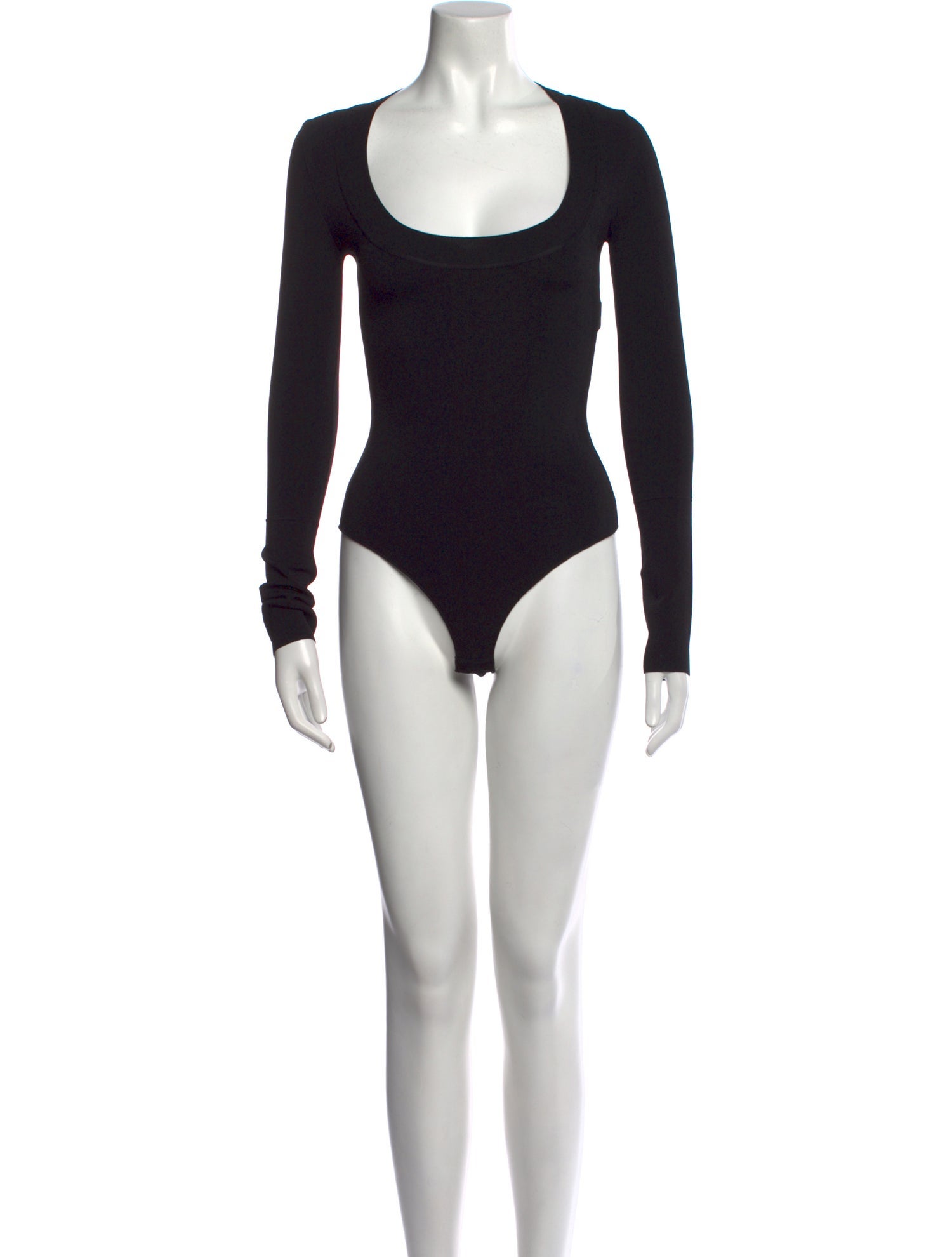 Khaite Square Neckline Long Sleeve Bodysuit