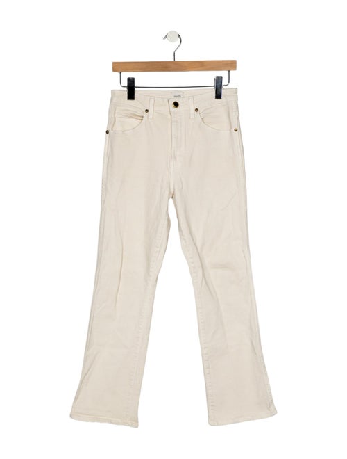 Khaite Mid-Rise Straight Leg Jeans