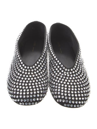 Khaite Crystal Printed Ballet Flats