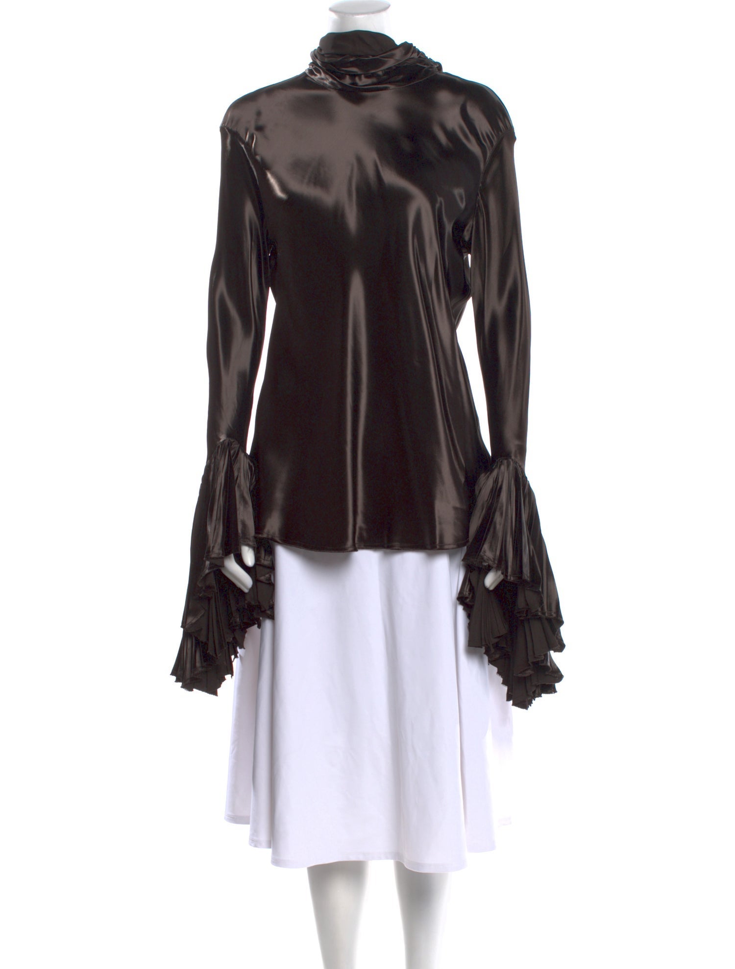 Khaite Mock Neck Long Sleeve Tunic