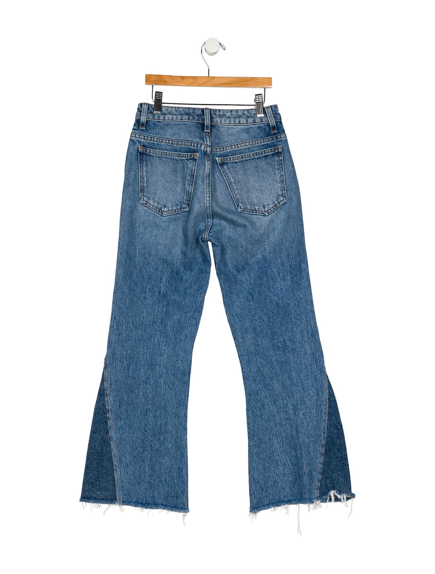 Khaite Mid-Rise Wide Leg Jeans