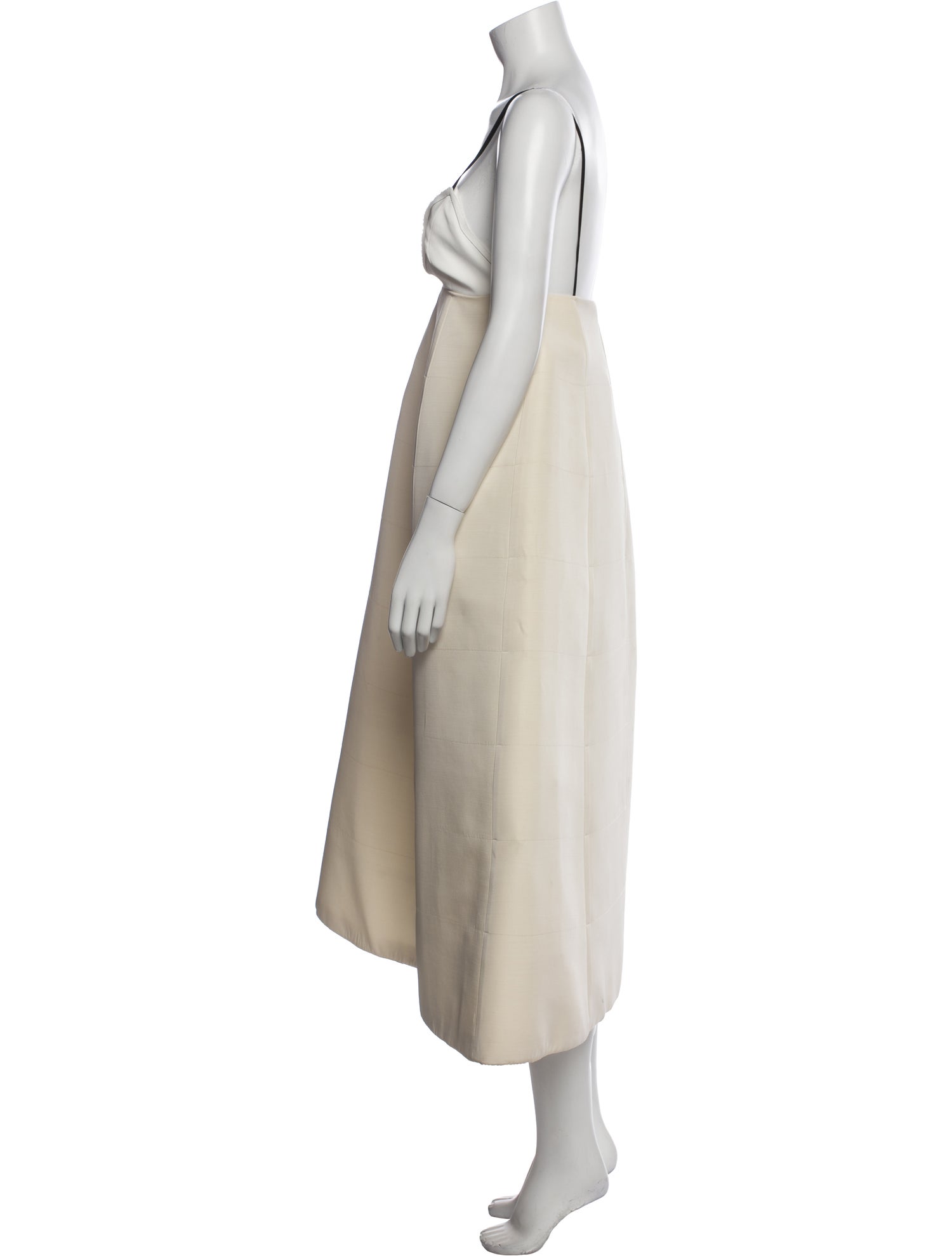 Khaite V-Neck Midi Length Dress