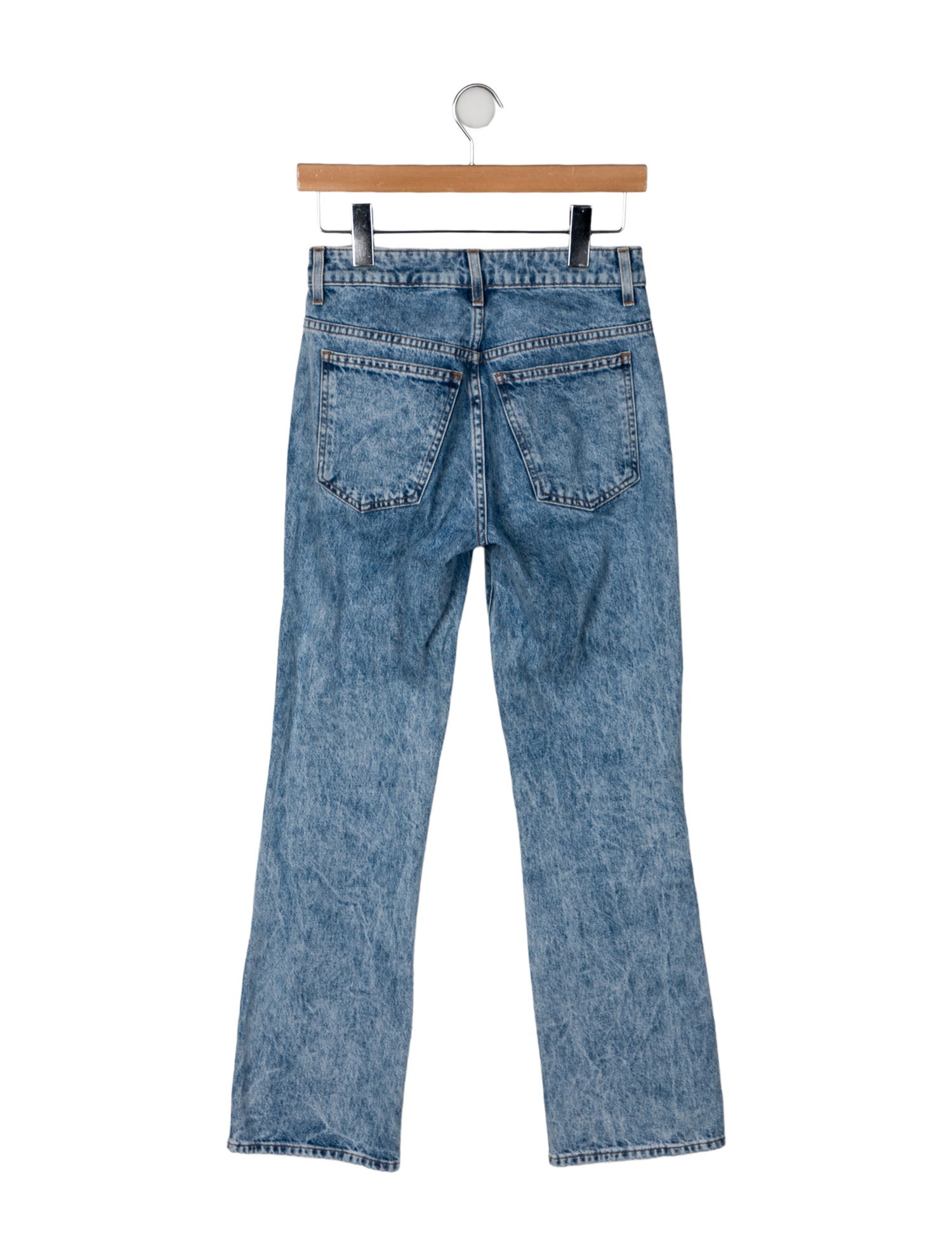 Khaite Mid-Rise Straight Leg Jeans