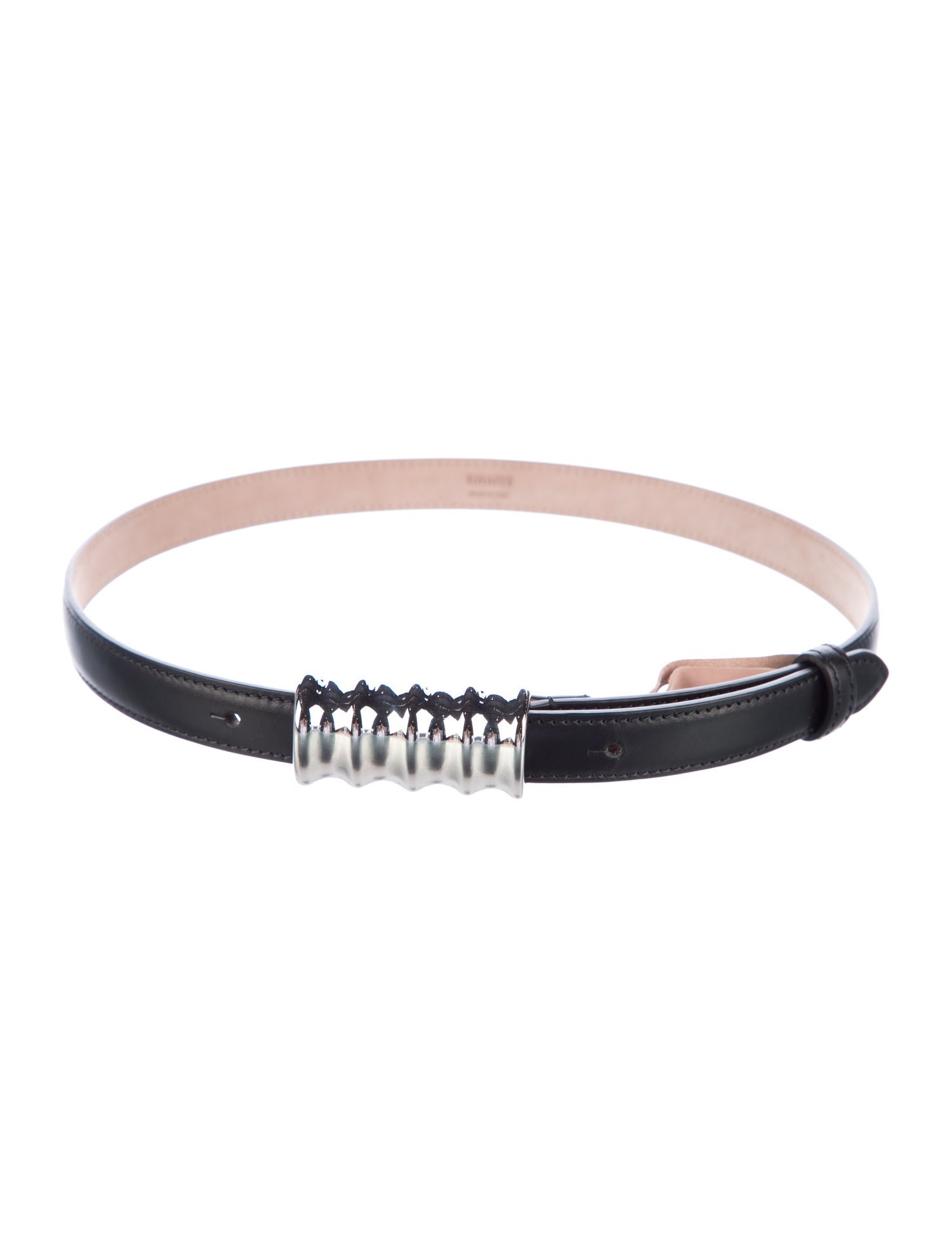 Khaite Skinny Leather Waist Belt