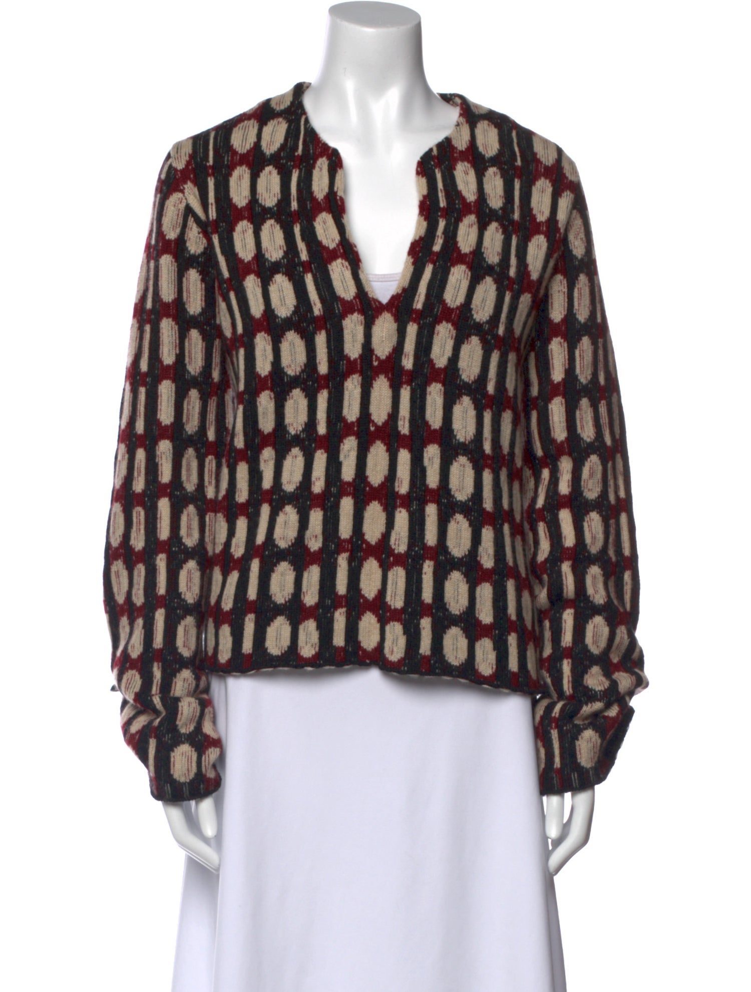 Khaite Cashmere Printed Sweater