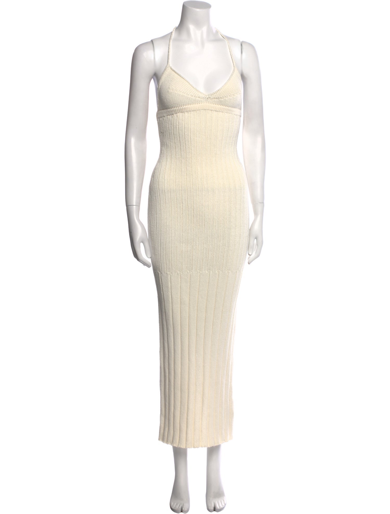 Khaite V-Neck Long Dress