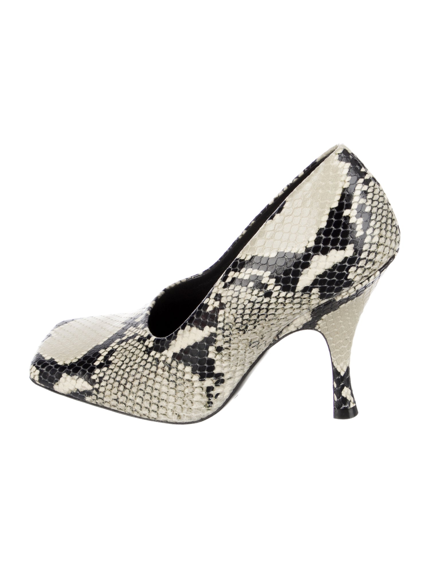 Khaite Leather Animal Print Pumps