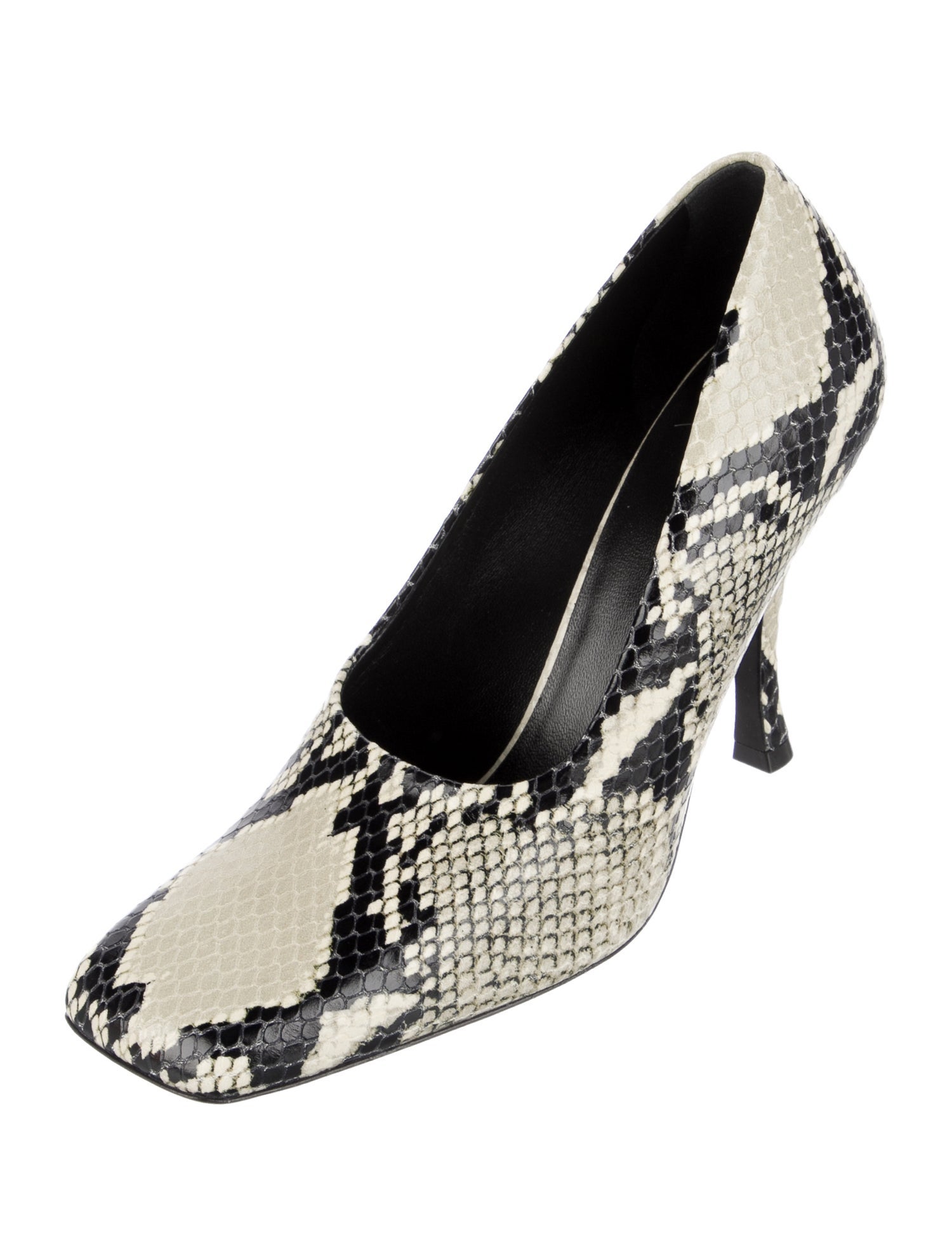 Khaite Leather Animal Print Pumps