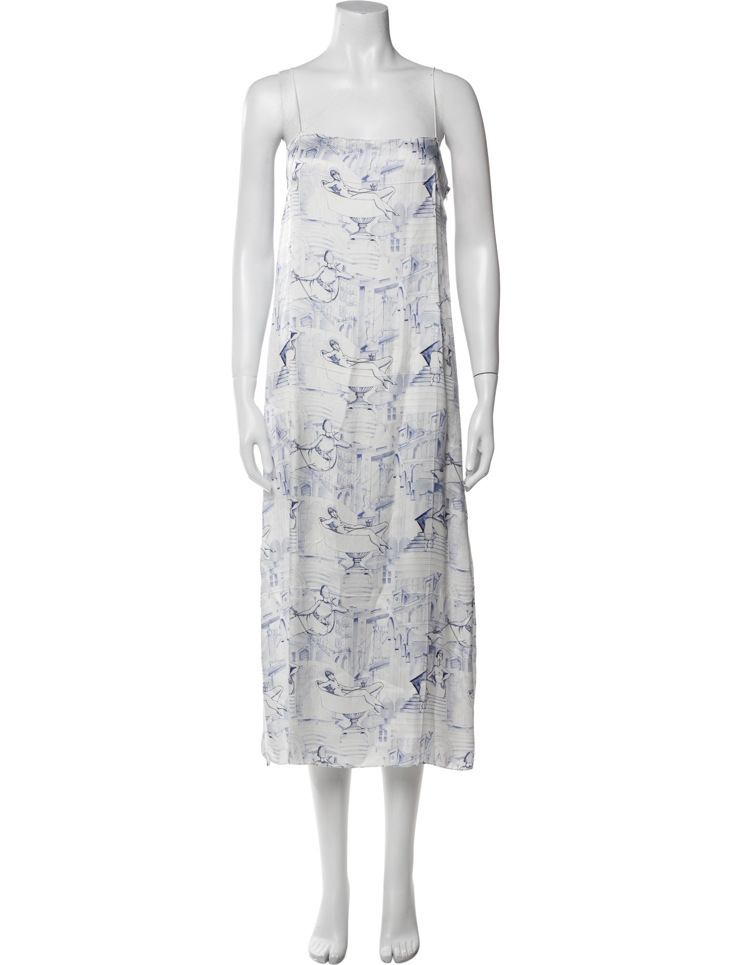 Khaite Printed Long Dress