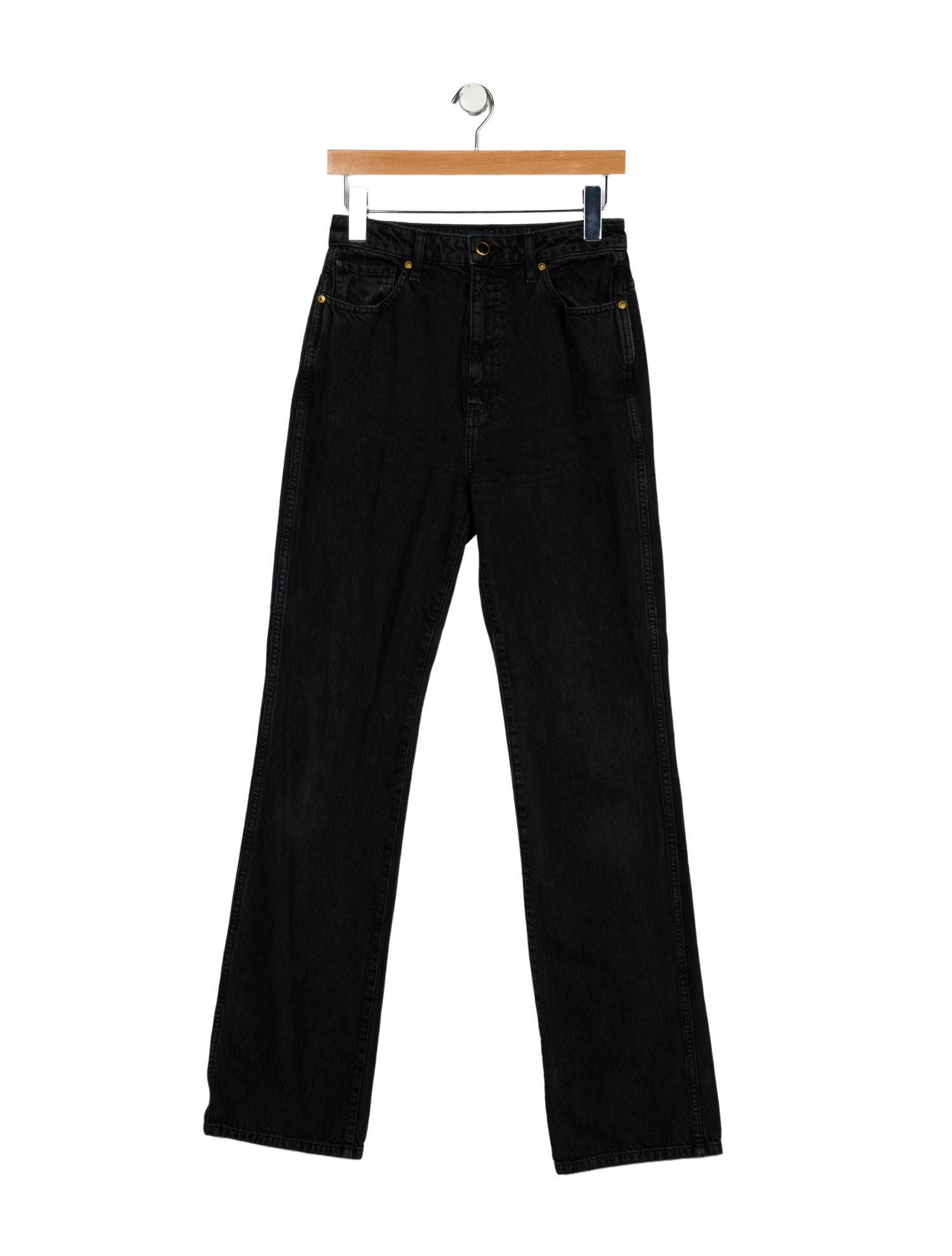 Khaite High-Rise Wide Leg Jeans