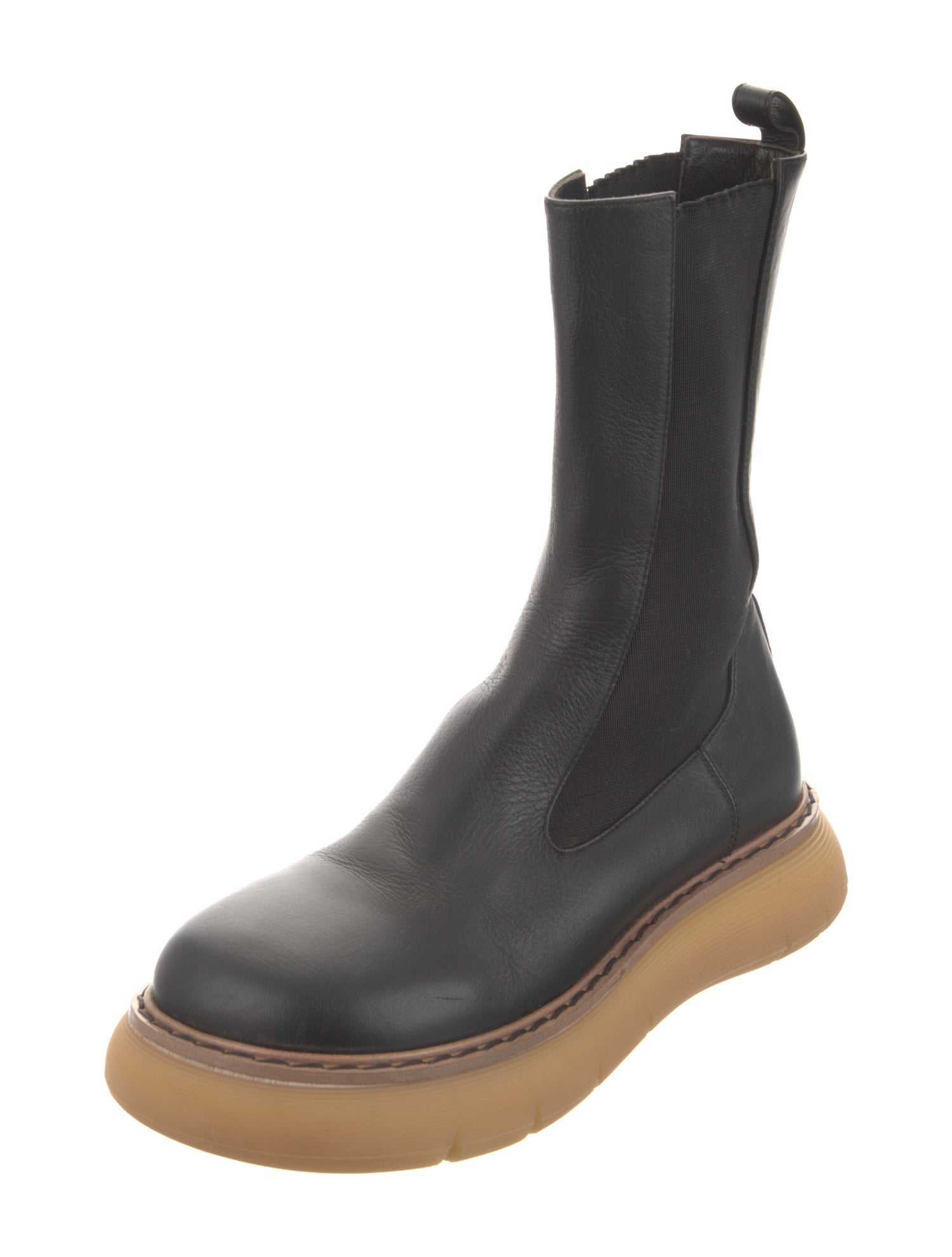 Khaite Leather Chelsea Boots