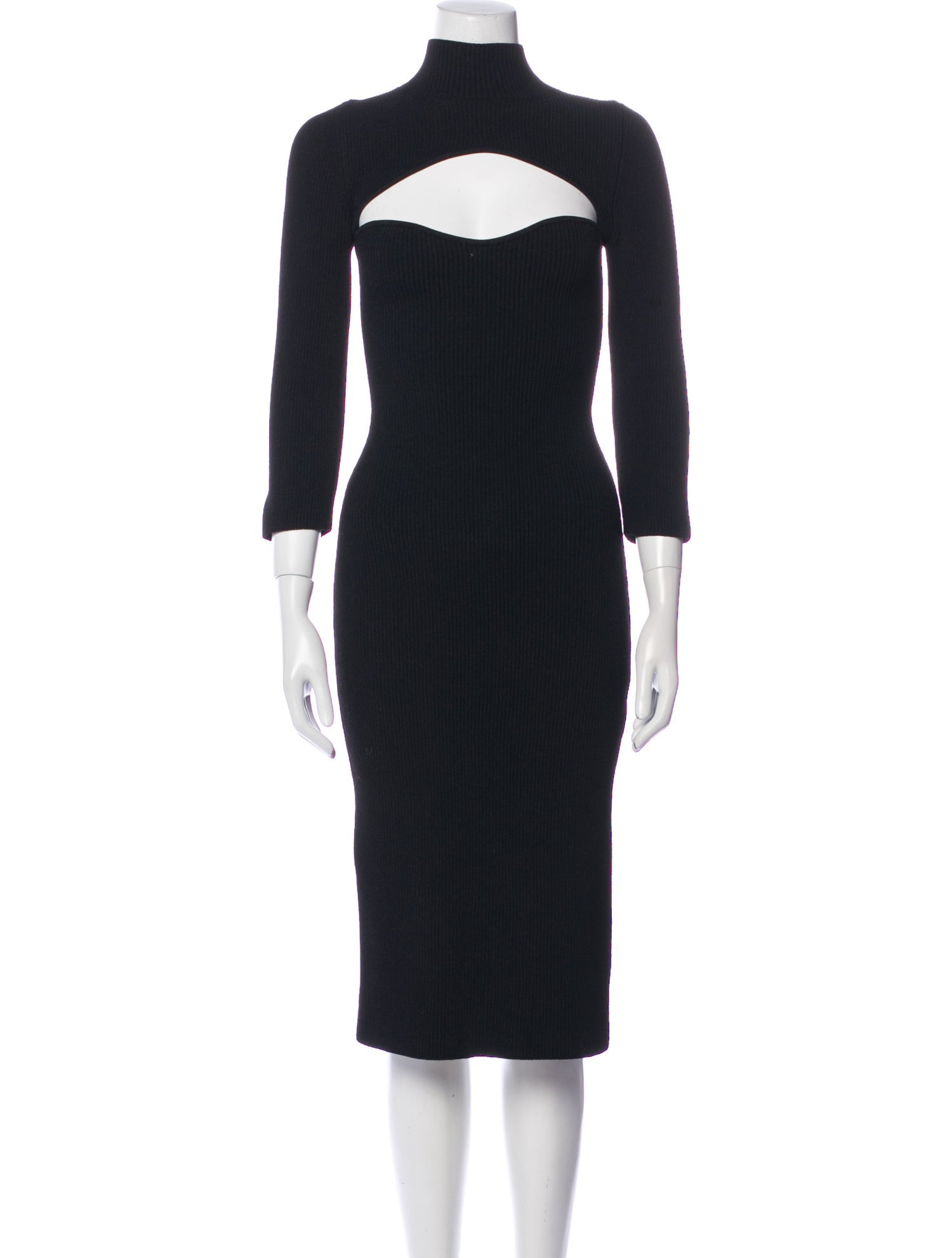 Khaite Turtleneck Midi Length Dress