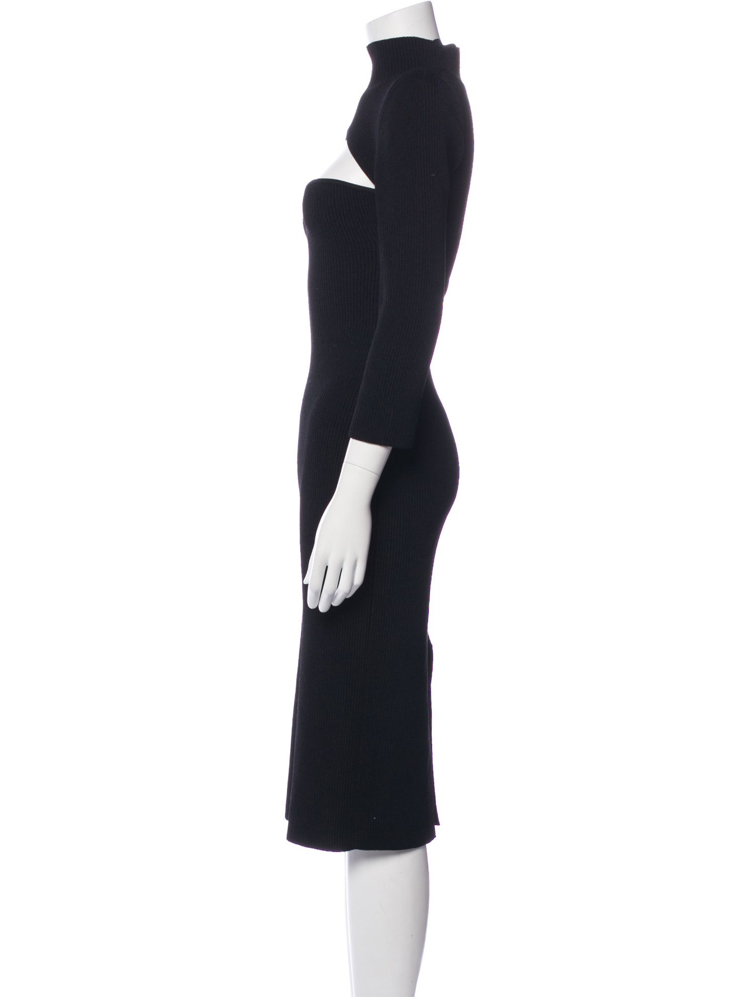 Khaite Turtleneck Midi Length Dress