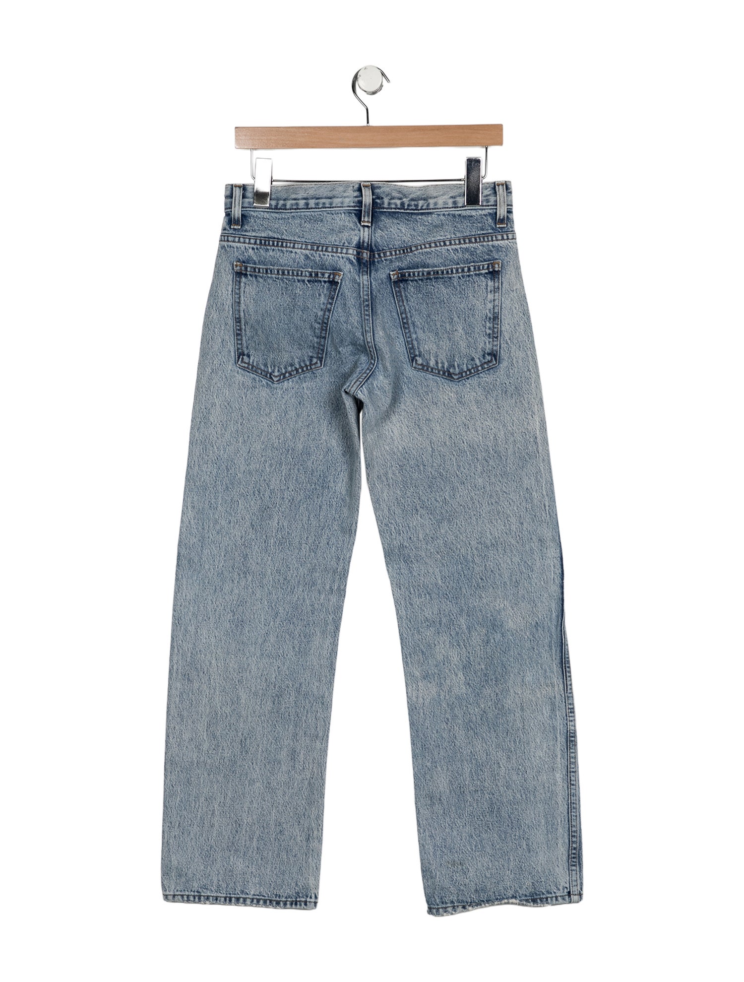 Khaite Mid-Rise Wide Leg Jeans