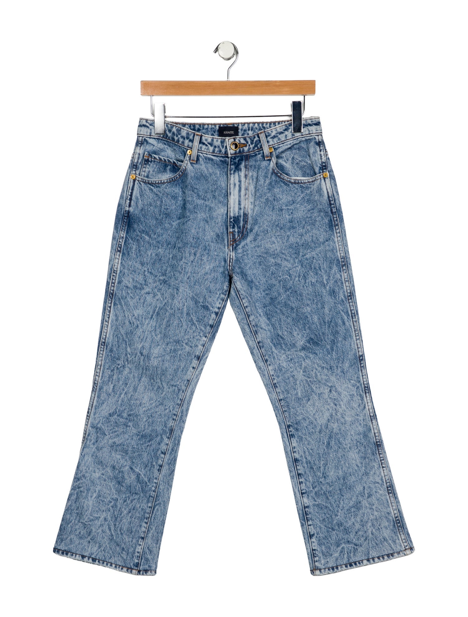 Khaite High-Rise Wide Leg Jeans