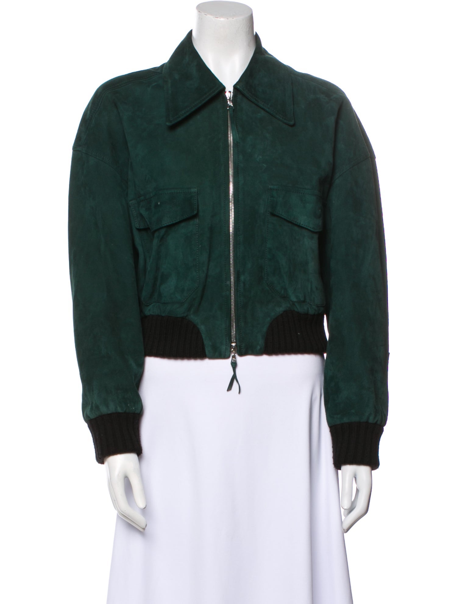 Khaite Suede Colorblock Pattern Jacket