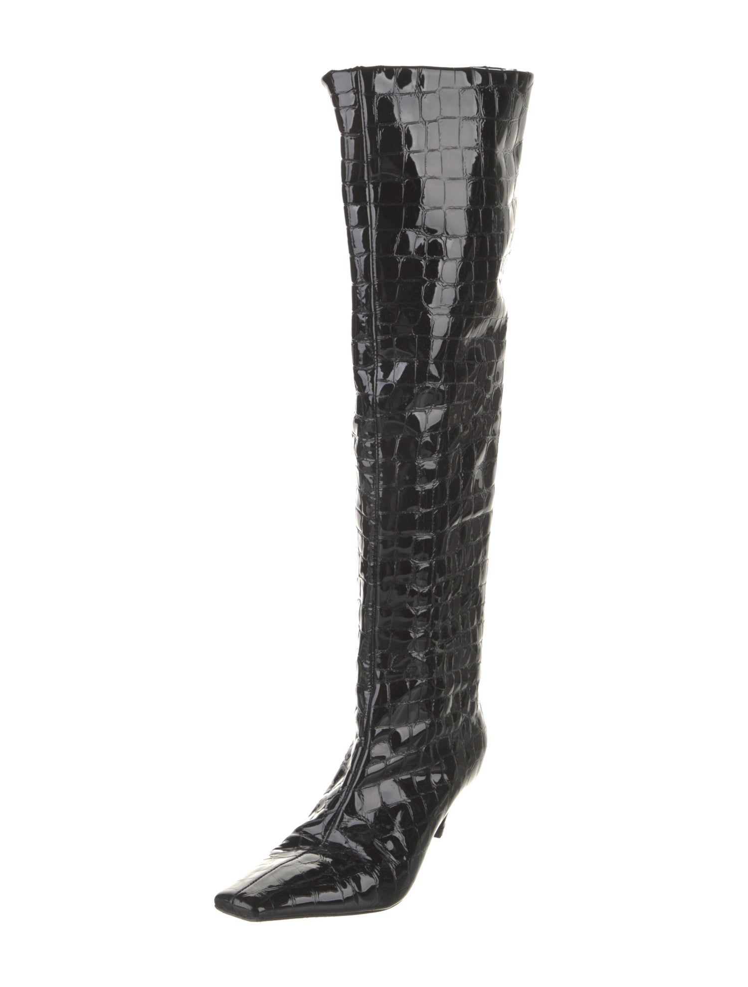 Khaite Embossed Leather Boots