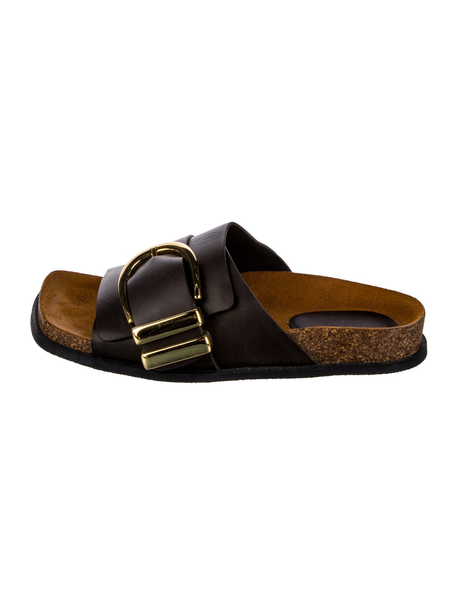 Khaite Leather Slides