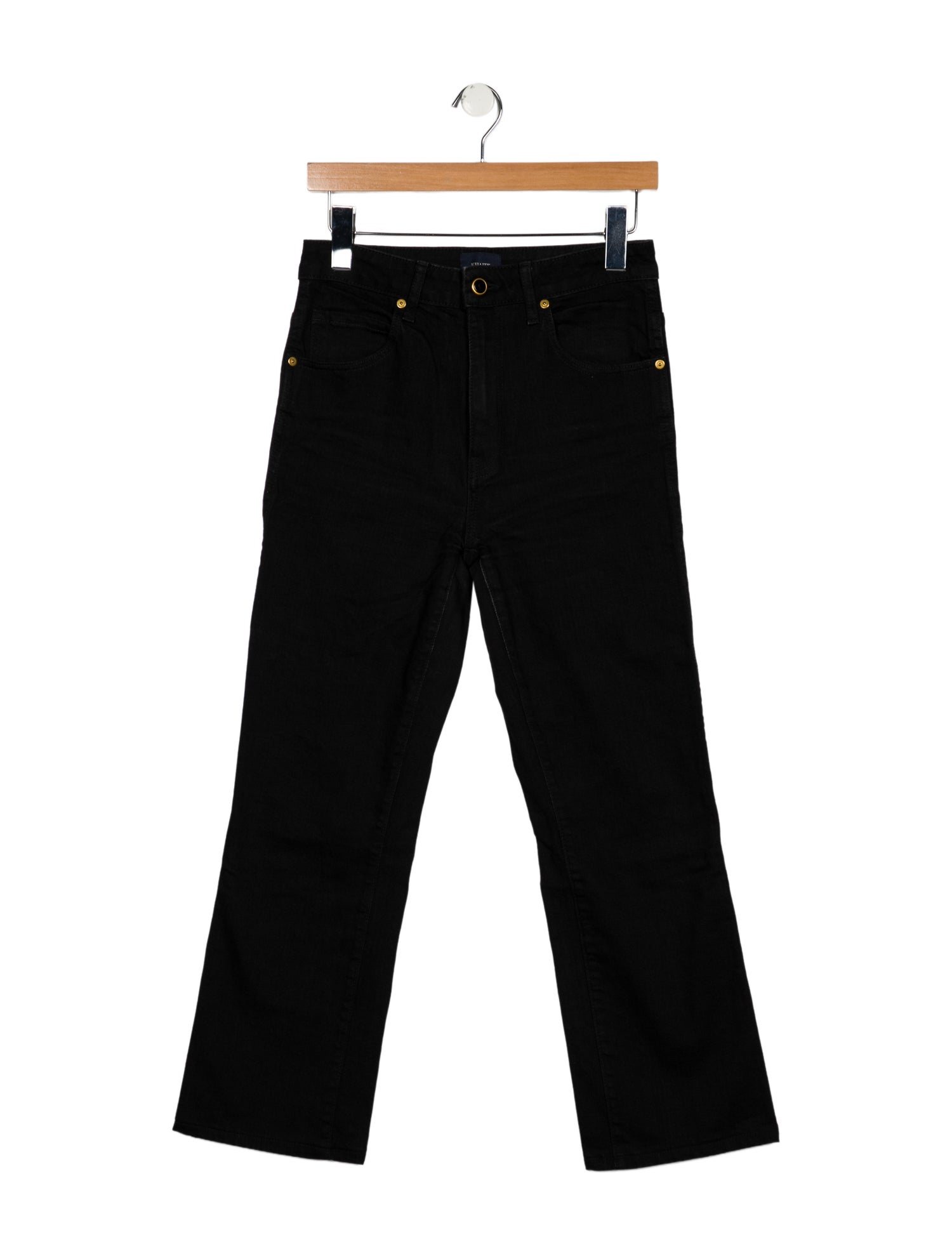 Khaite High-Rise Straight Leg Jeans