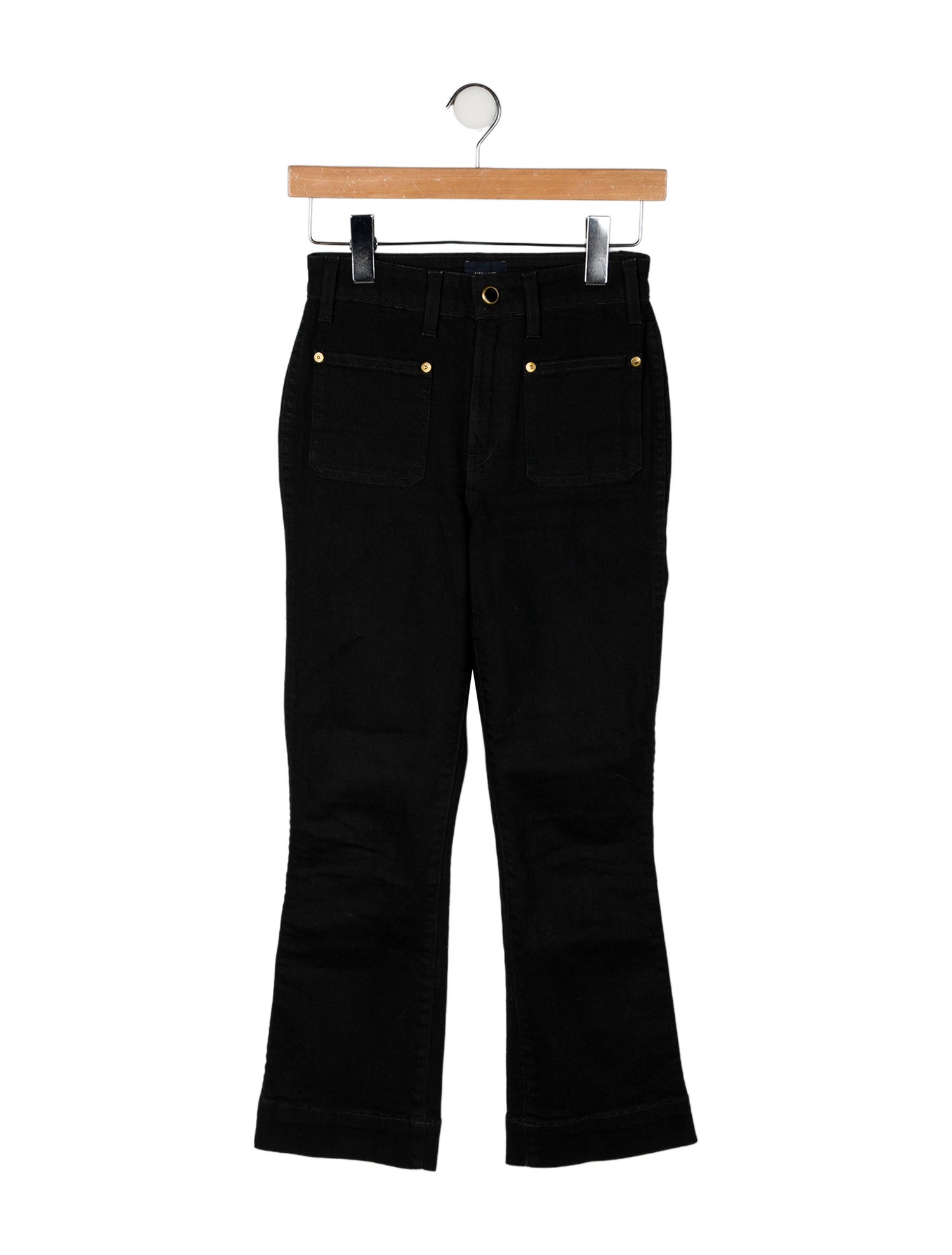 Khaite Mid-Rise Straight Leg Jeans