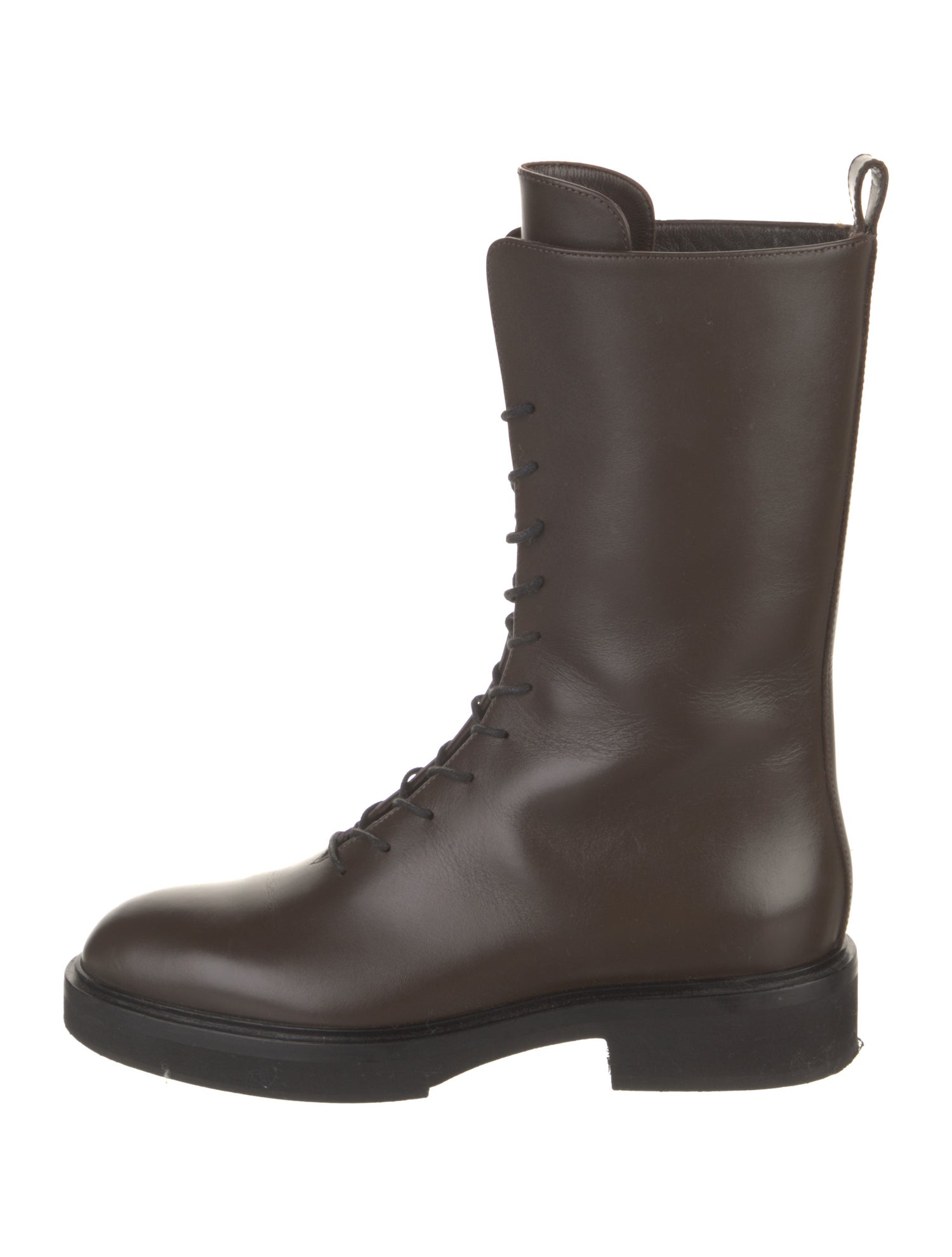Khaite Leather Combat Boots