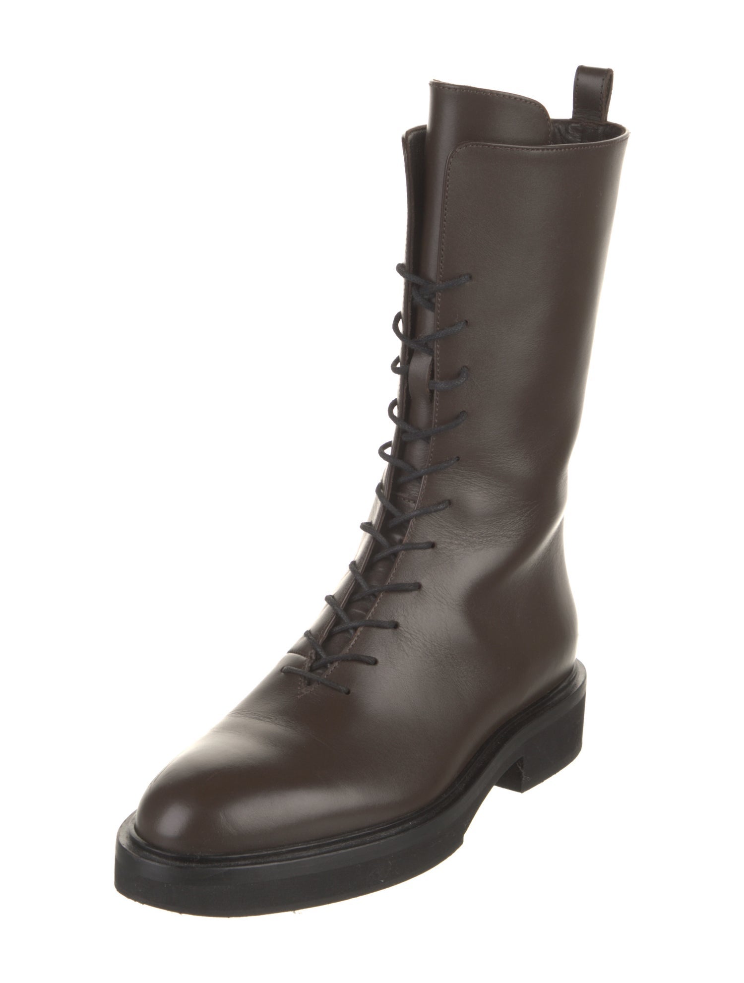 Khaite Leather Combat Boots