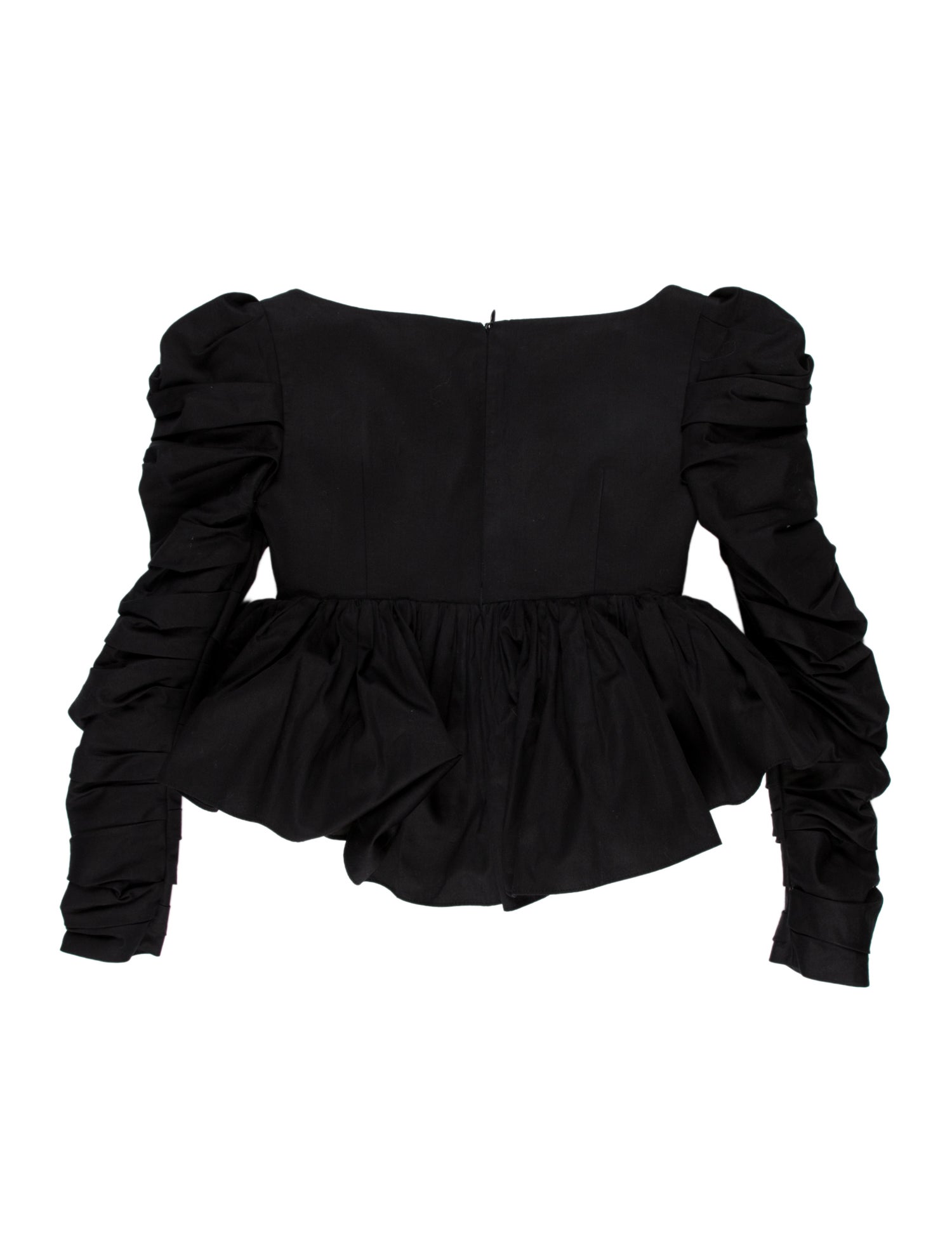 Khaite Strapless Long Sleeve Crop Top