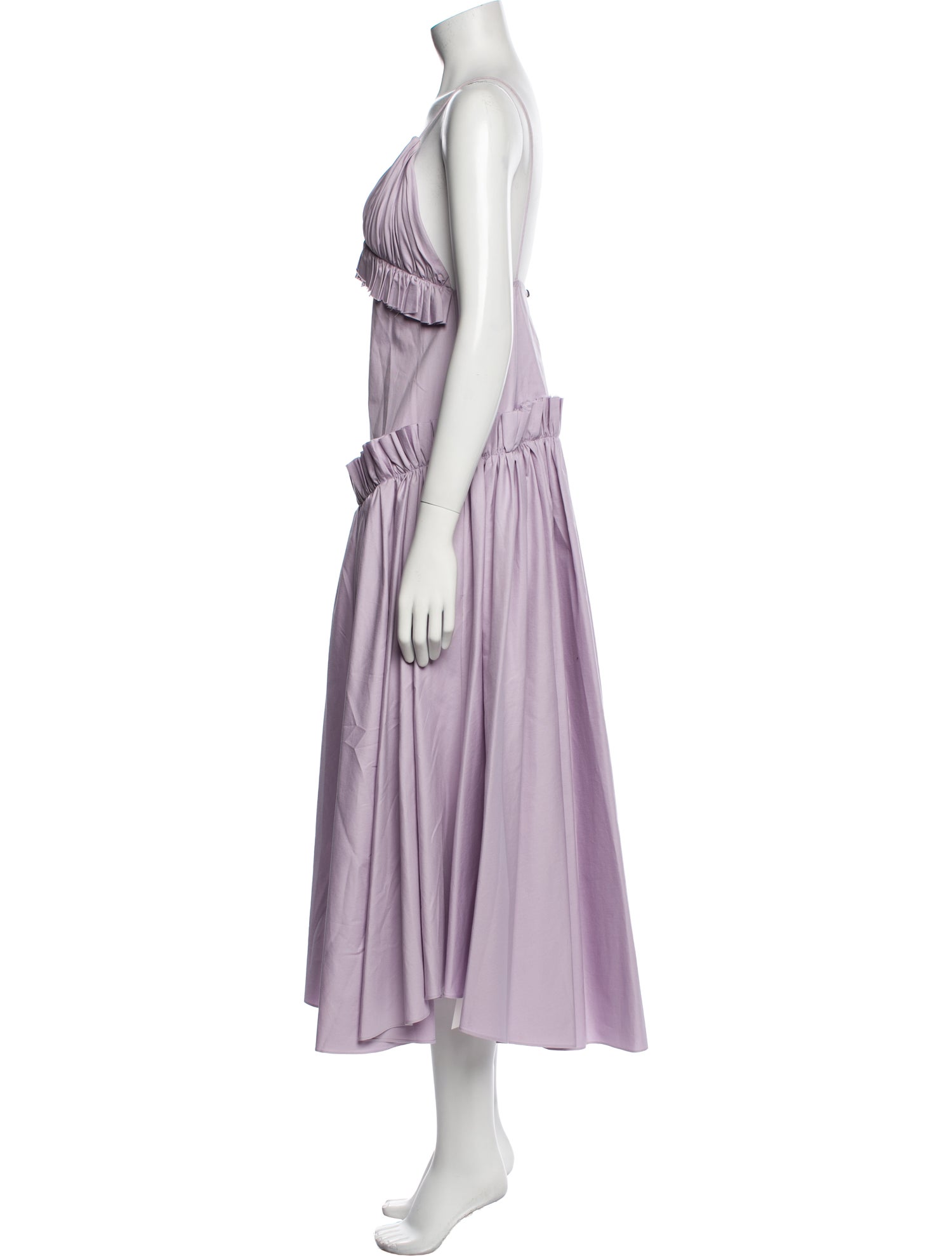 Khaite V-Neck Long Dress