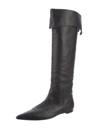 Khaite Leather Riding Boots