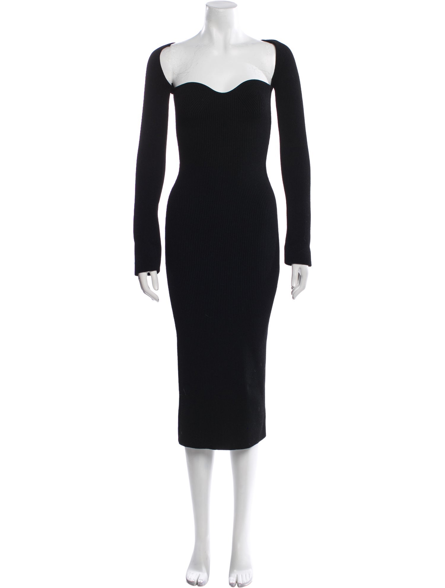 Khaite Square Neckline Midi Length Dress