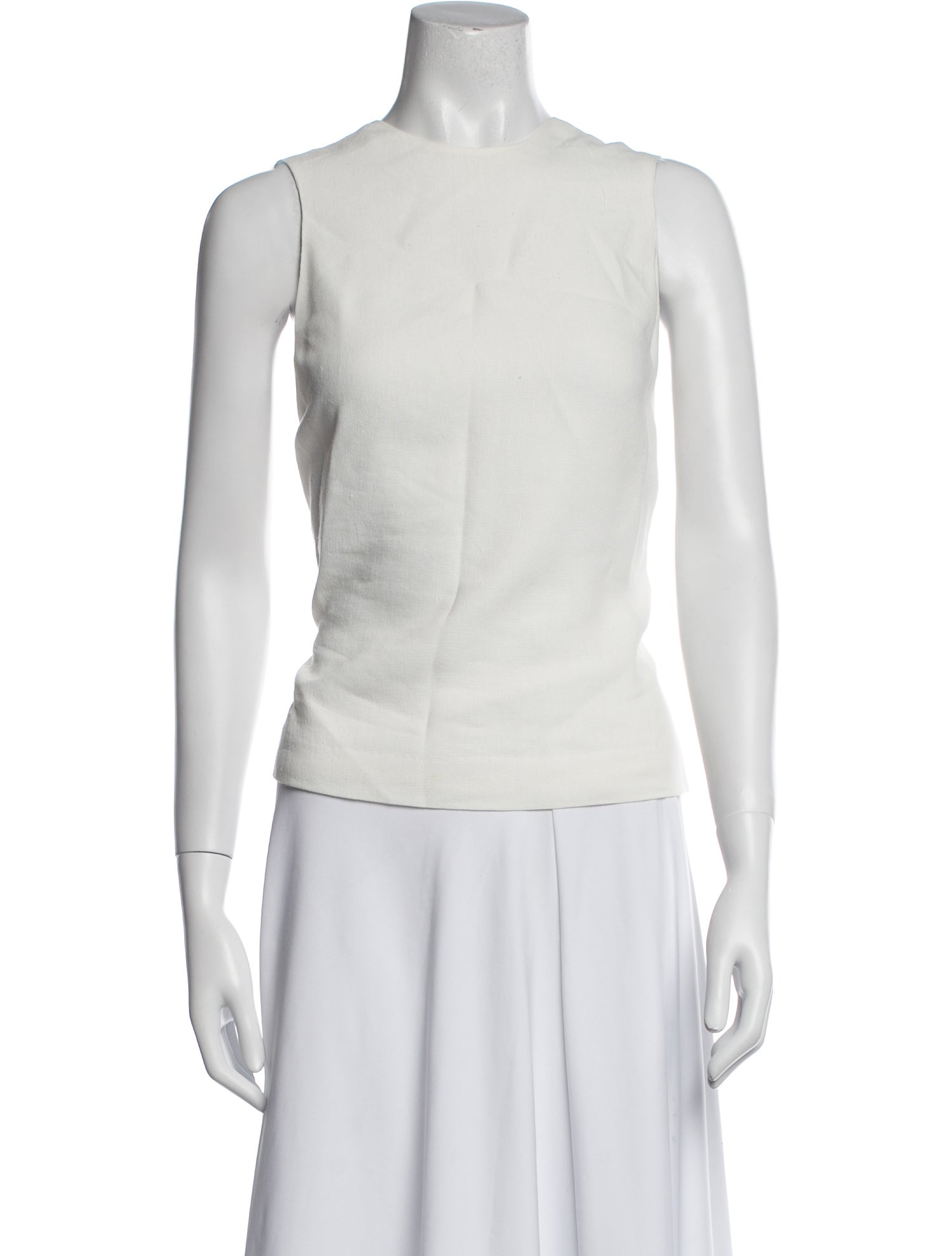 Khaite Crew Neck Sleeveless Top