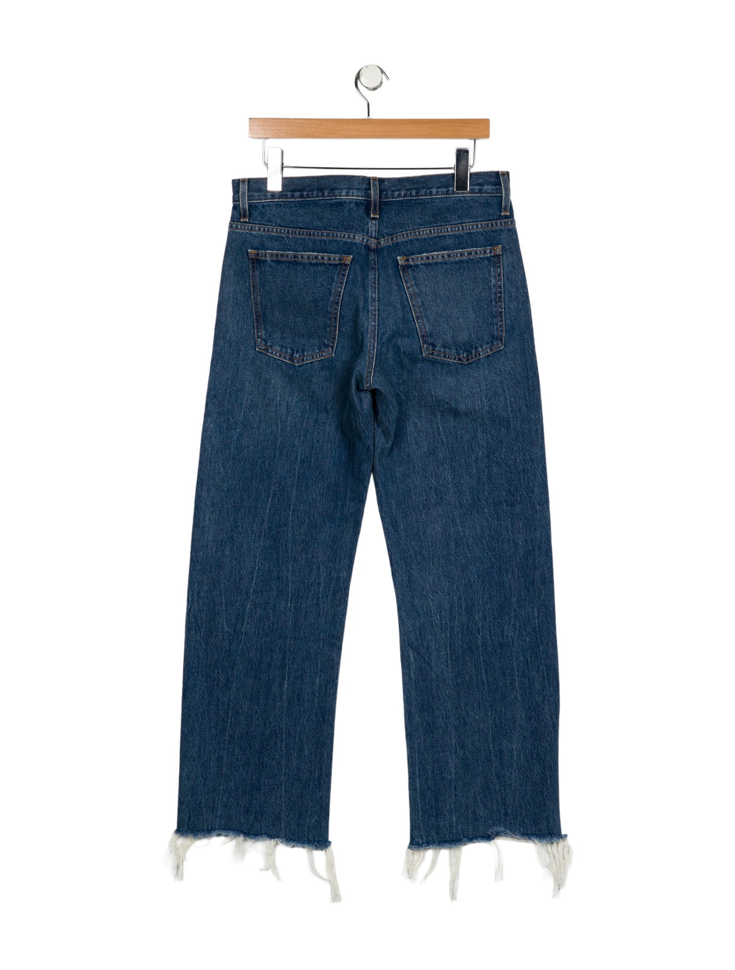 Khaite Mid-Rise Wide Leg Jeans