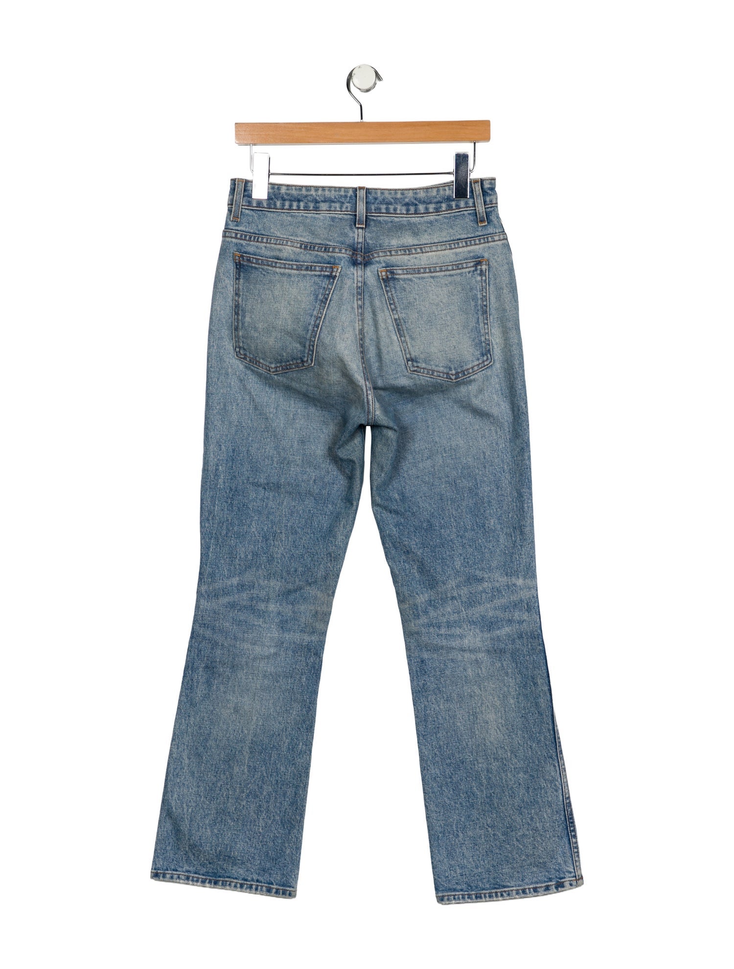 Khaite High-Rise Straight Leg Jeans