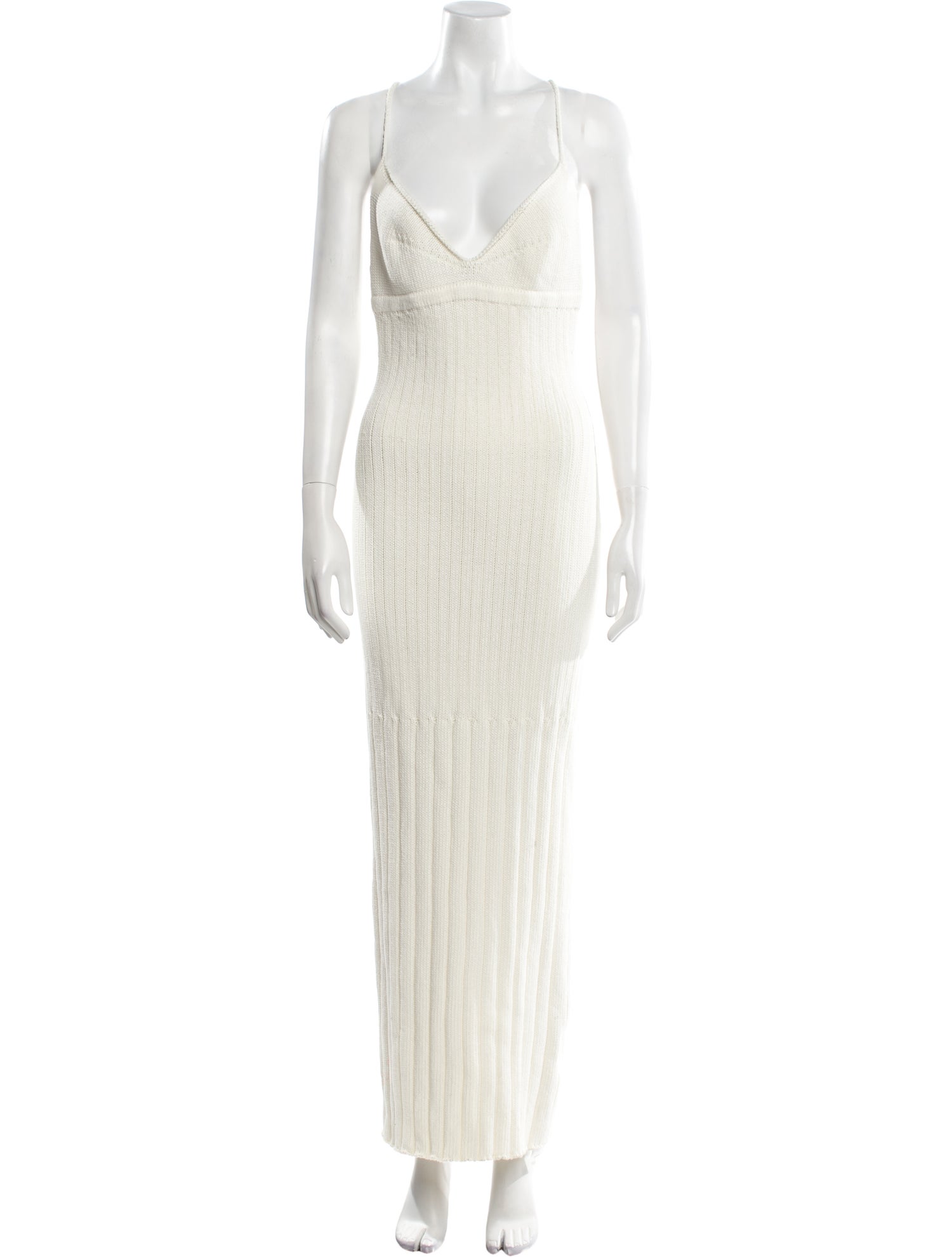 Khaite V-Neck Long Dress