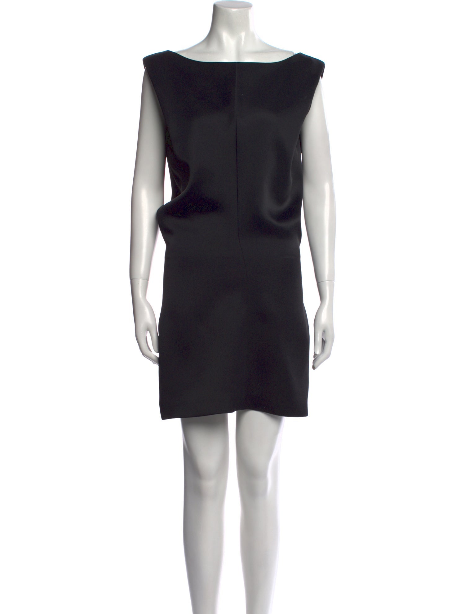 Khaite Bateau Neckline Mini Dress