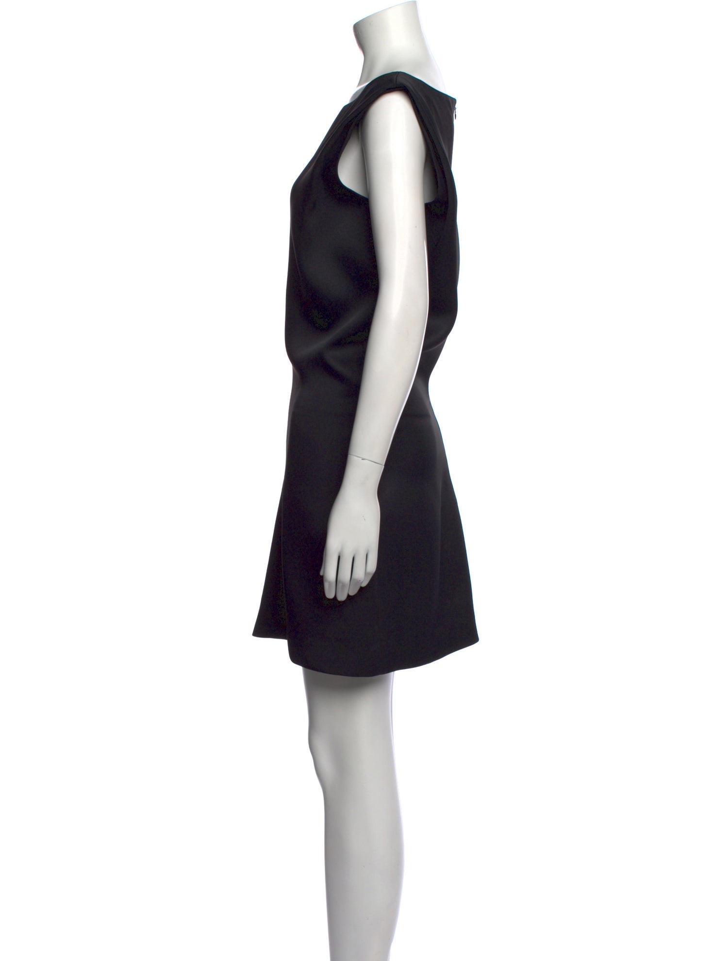 Khaite Bateau Neckline Mini Dress