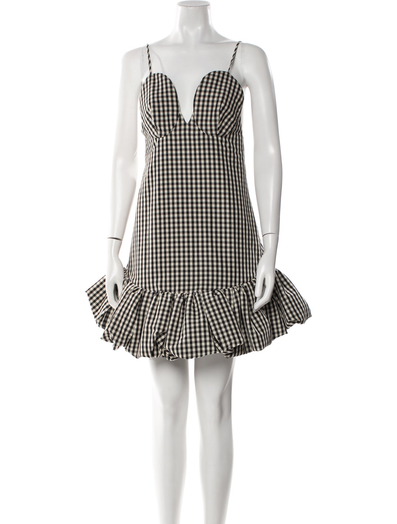 Khaite Plaid Print Mini Dress