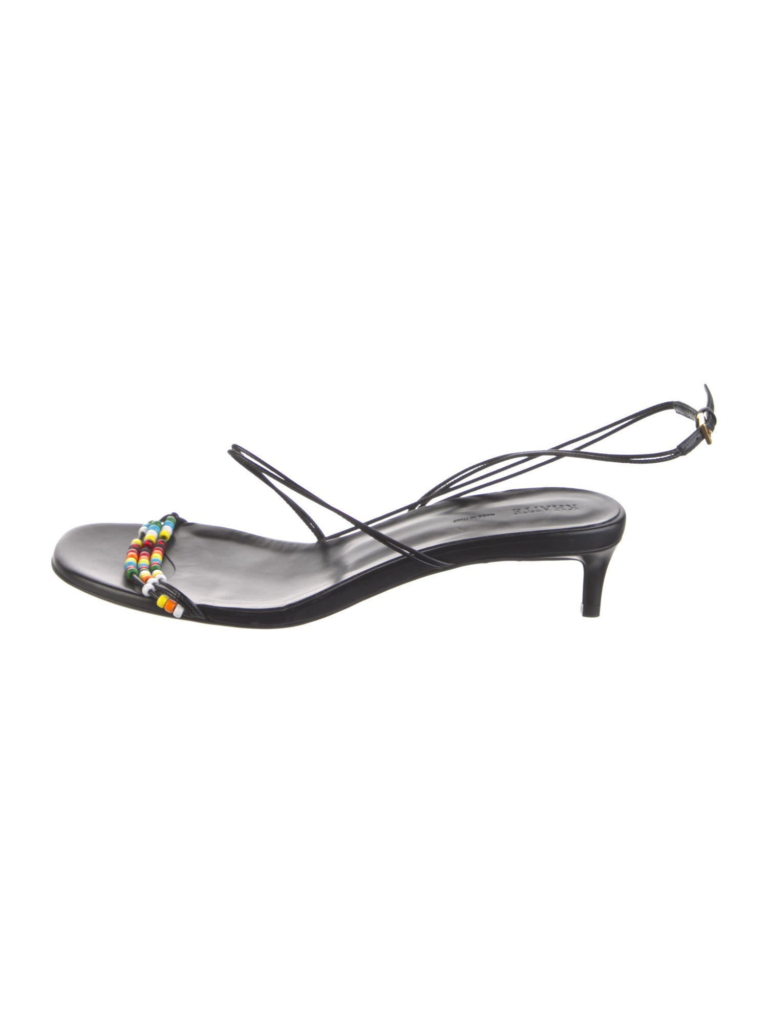 Khaite Leather Slingback Sandals