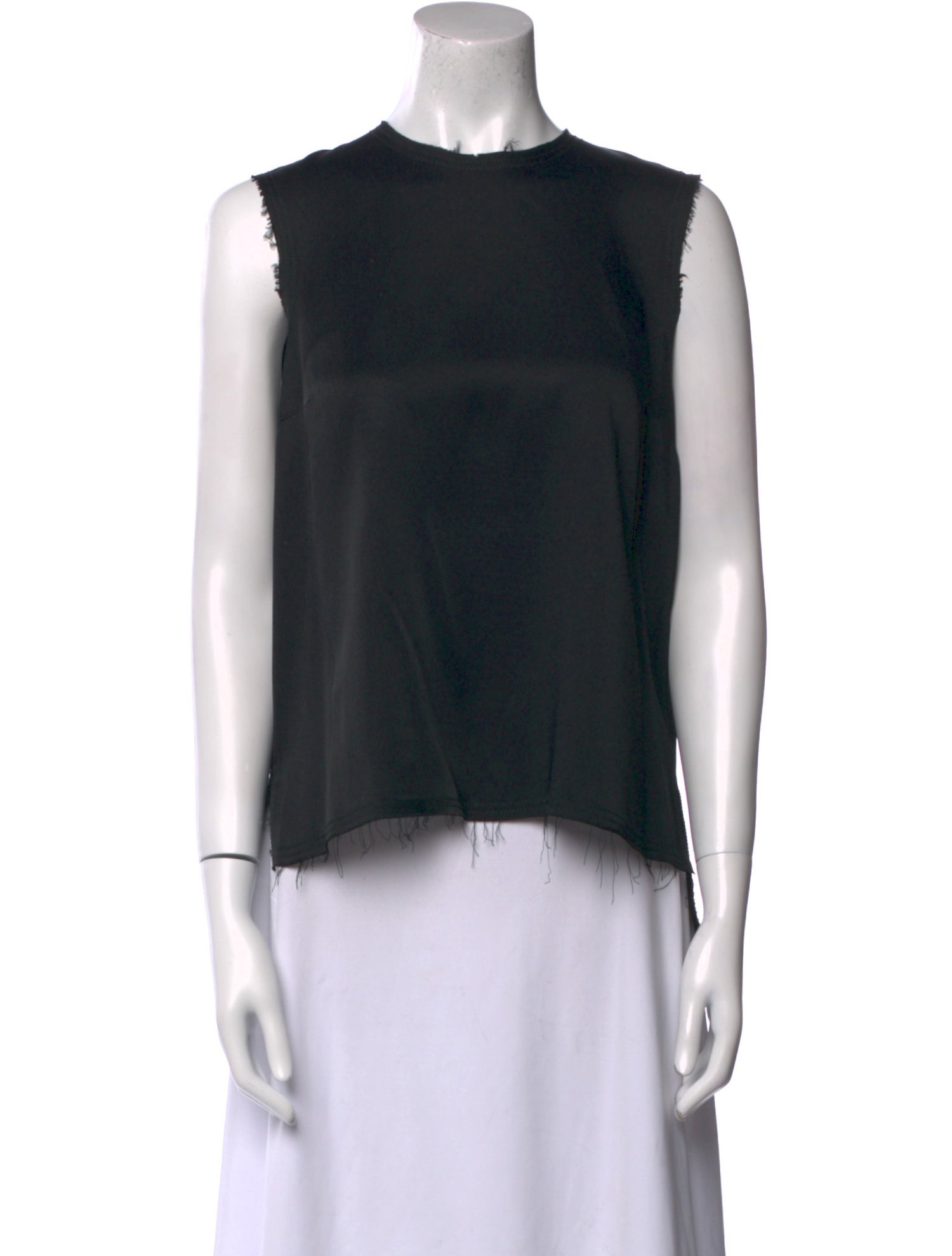 Khaite Crew Neck Sleeveless Crop Top