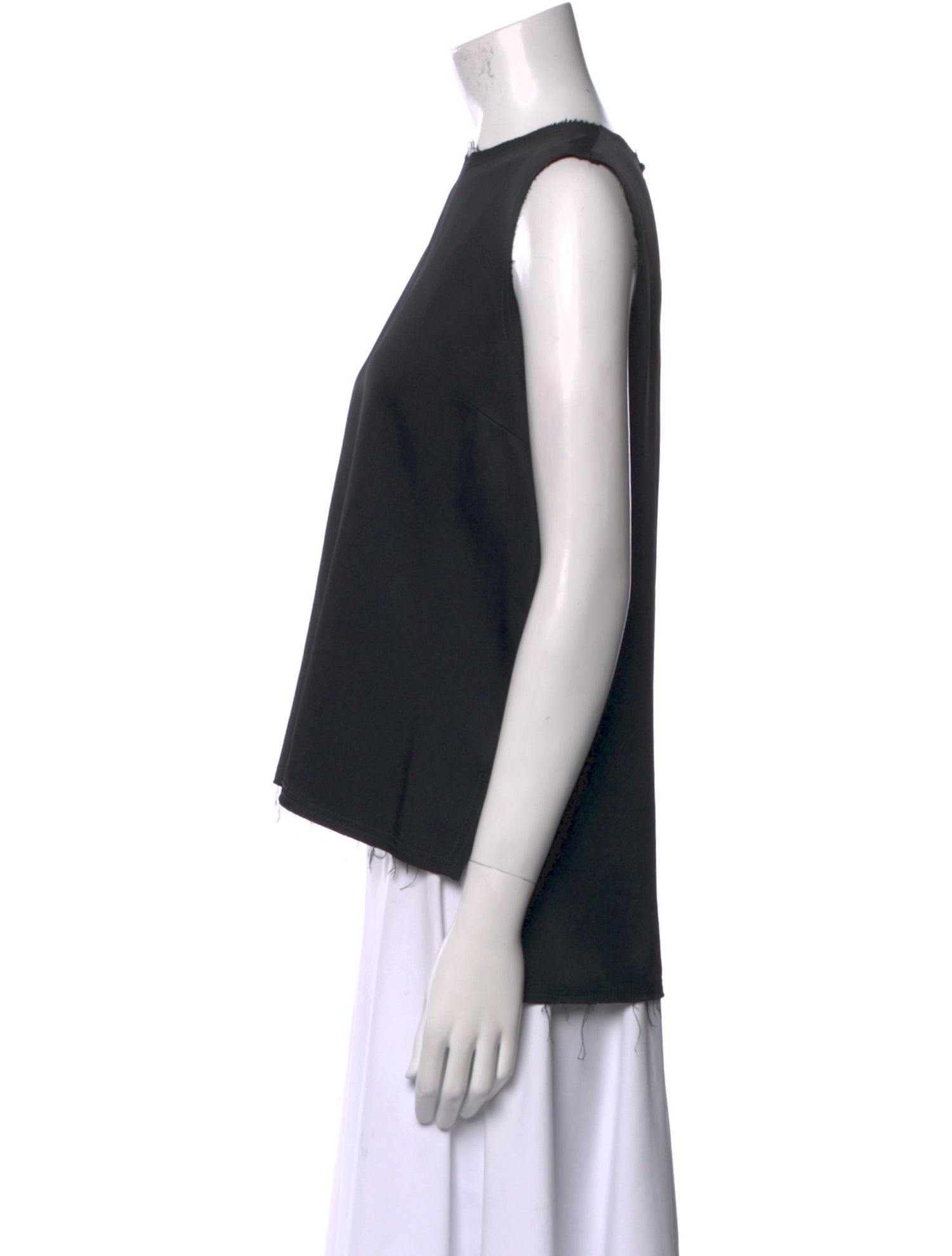 Khaite Crew Neck Sleeveless Crop Top