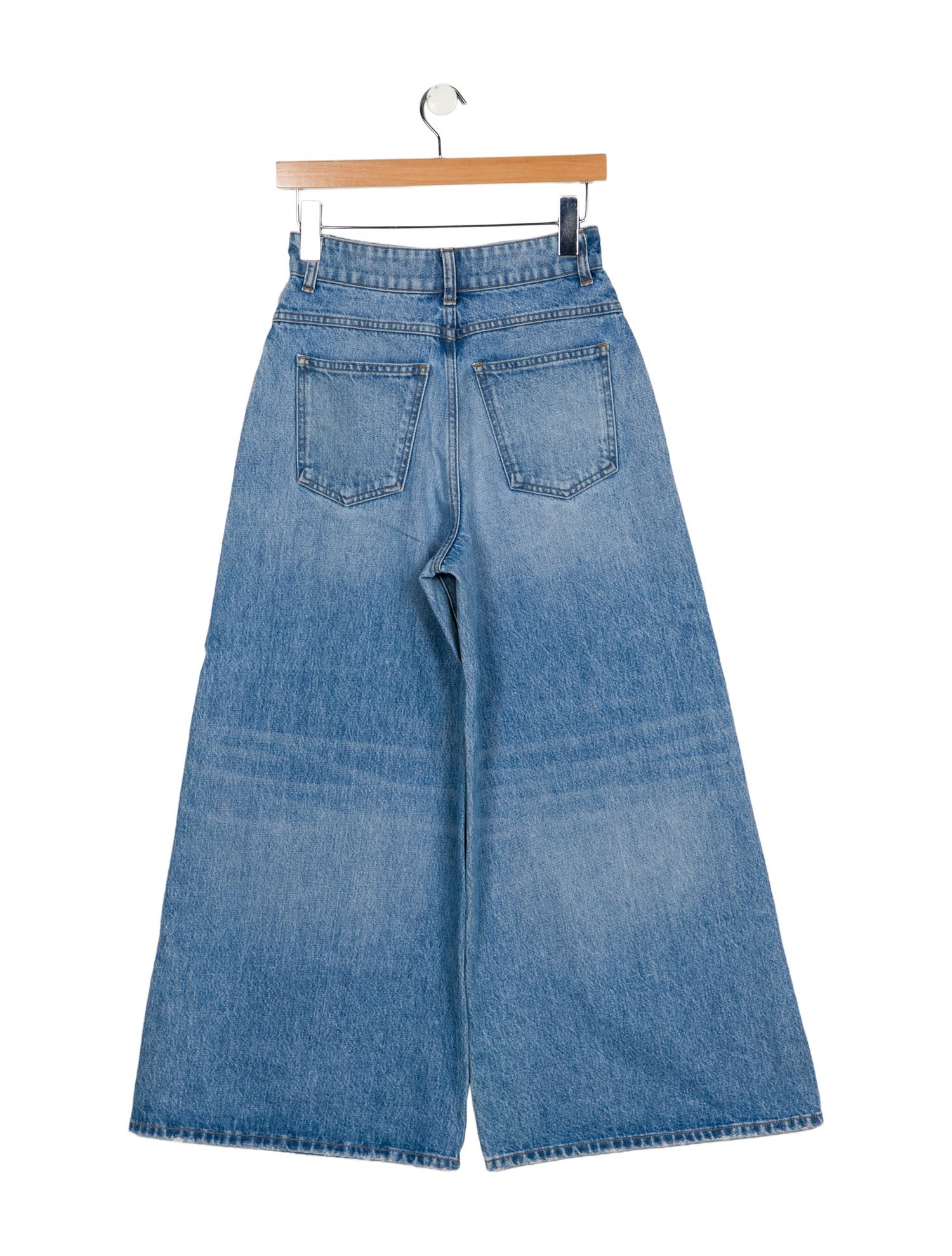Khaite High-Rise Wide Leg Jeans