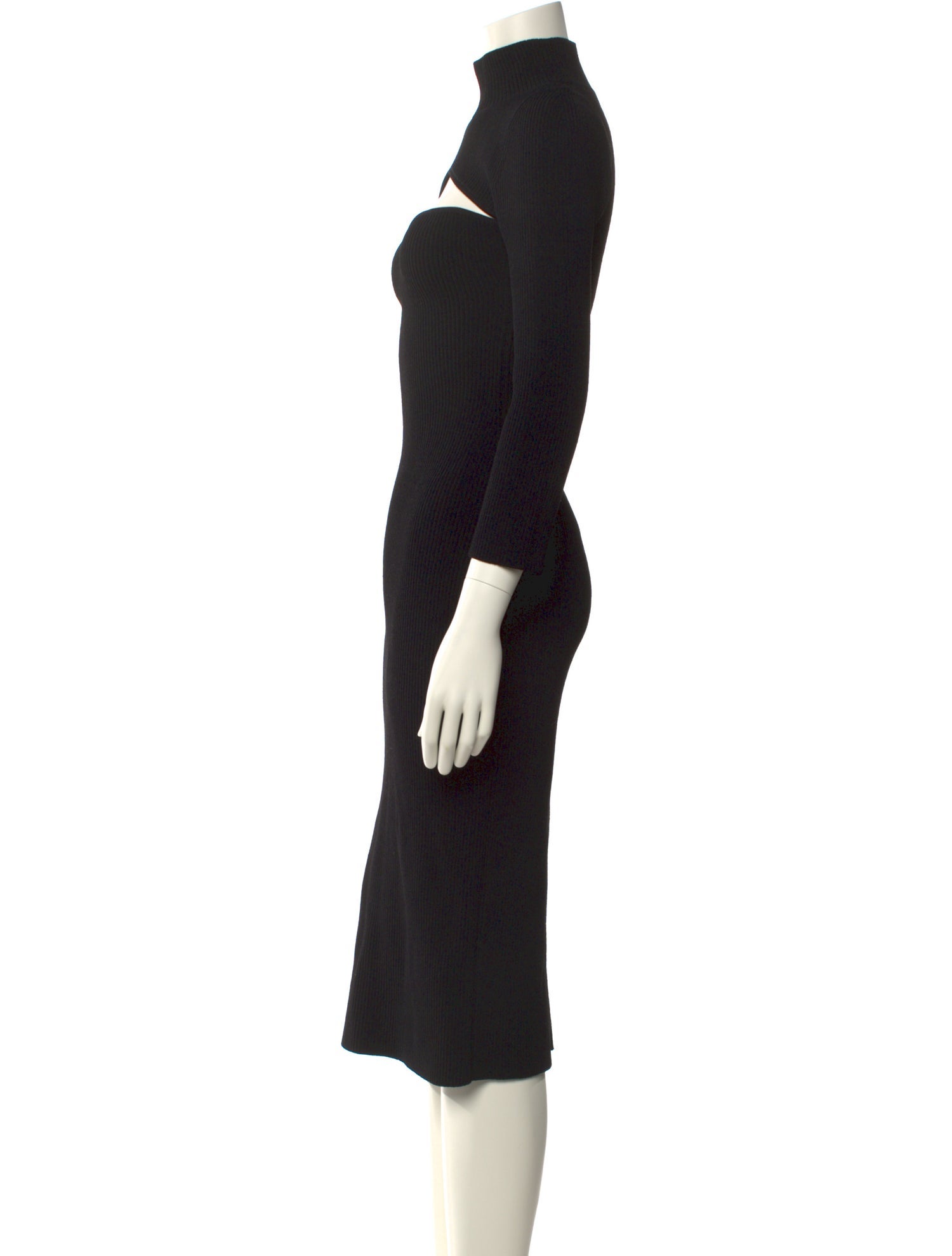 Khaite Turtleneck Midi Length Dress