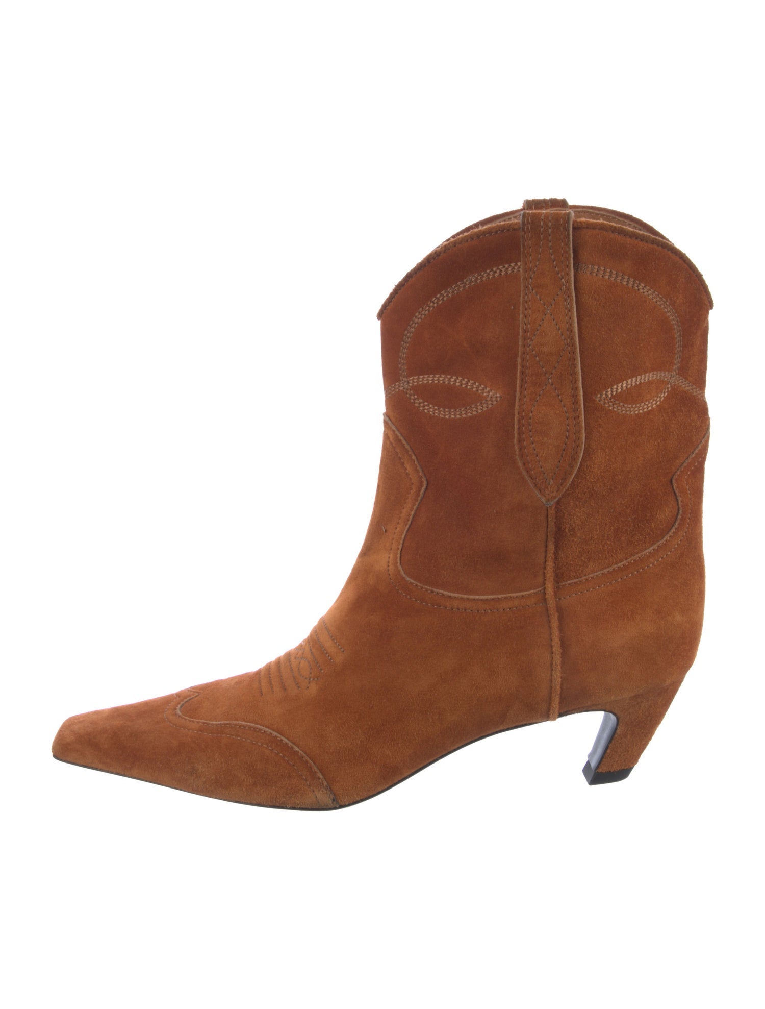 Khaite Suede Western Boots