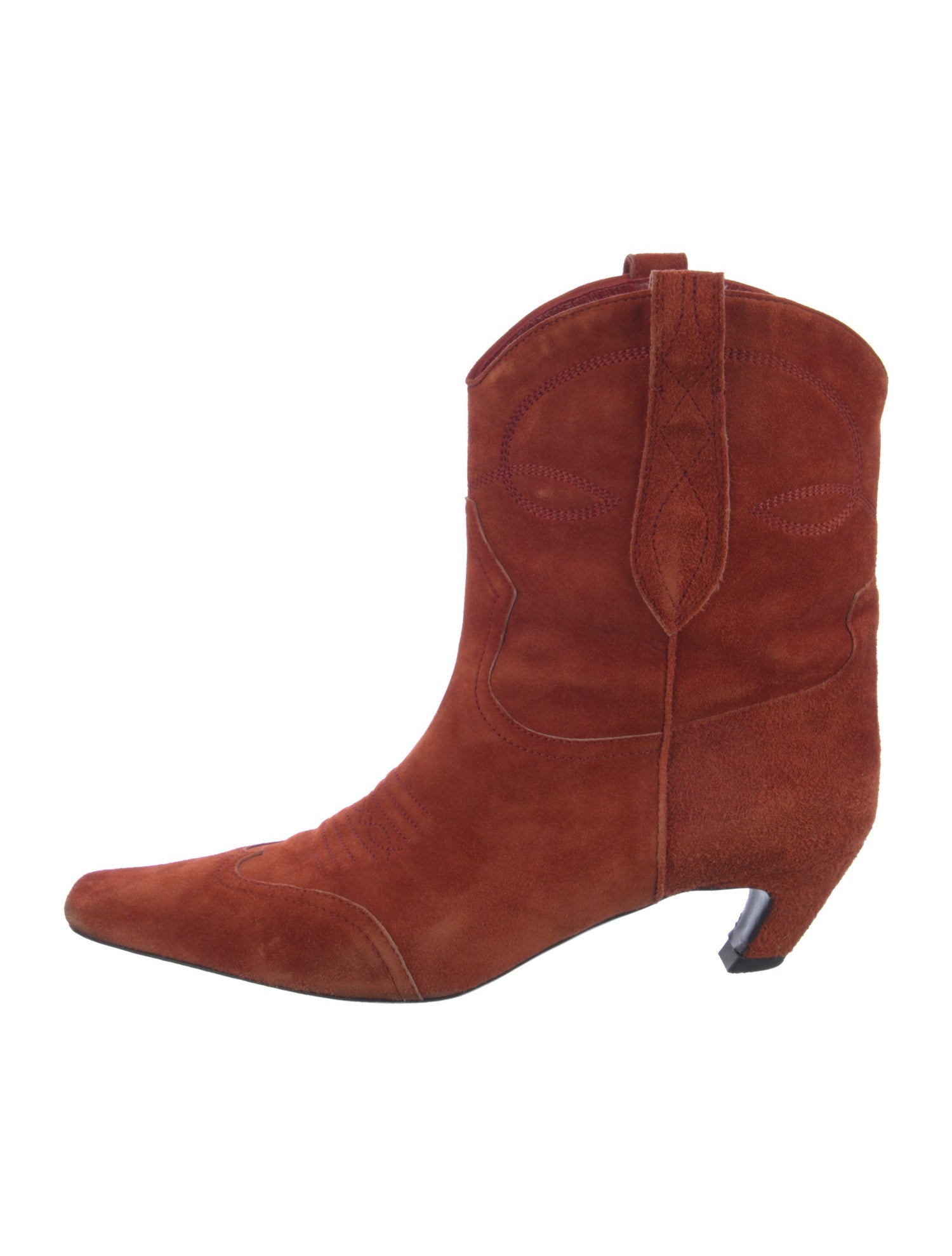 Khaite Suede Western Boots