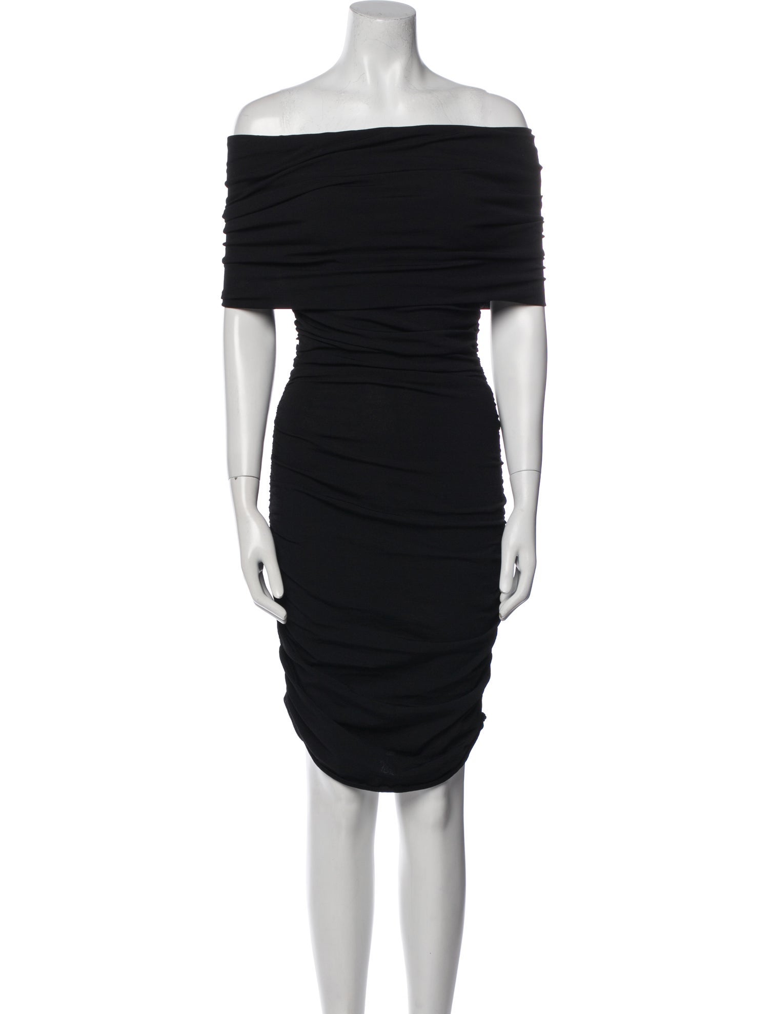 Khaite Off-The-Shoulder Midi Length Dress